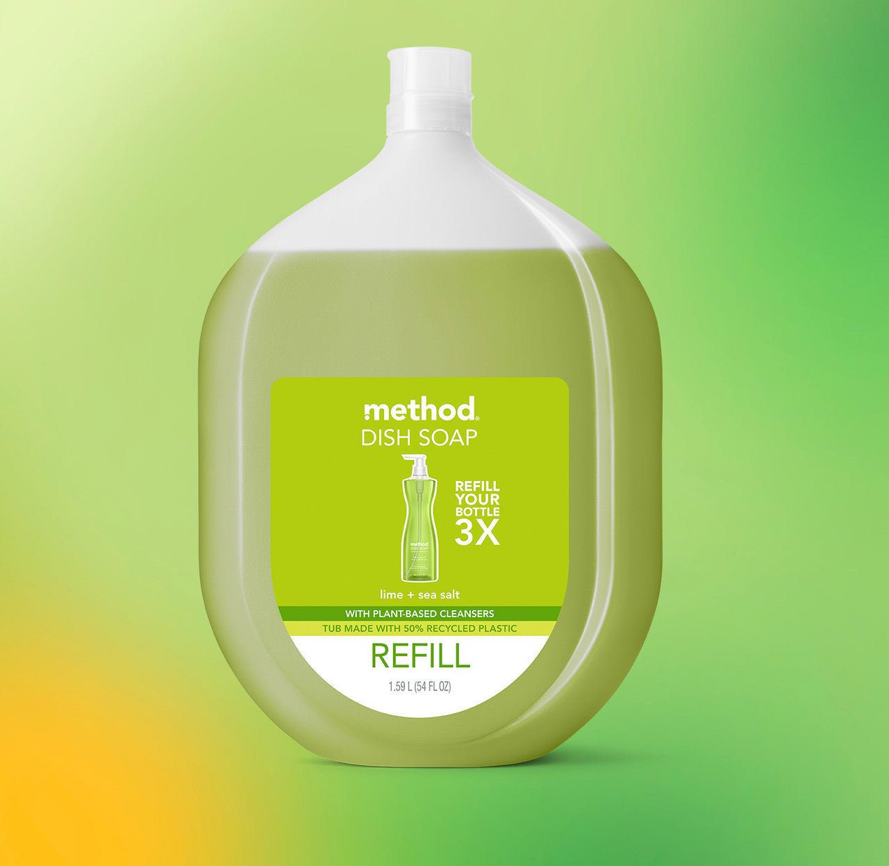 method-dish-soap-refill-lime-sea-salt-54-fl-oz-3x-concentrate image 2