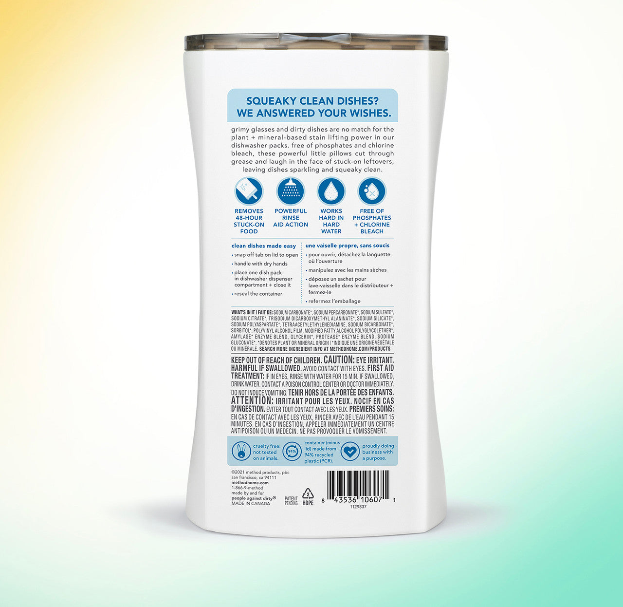 method-dishwasher-packs-free-clear-54-ct-phosphate-free-chlorine-free image 3