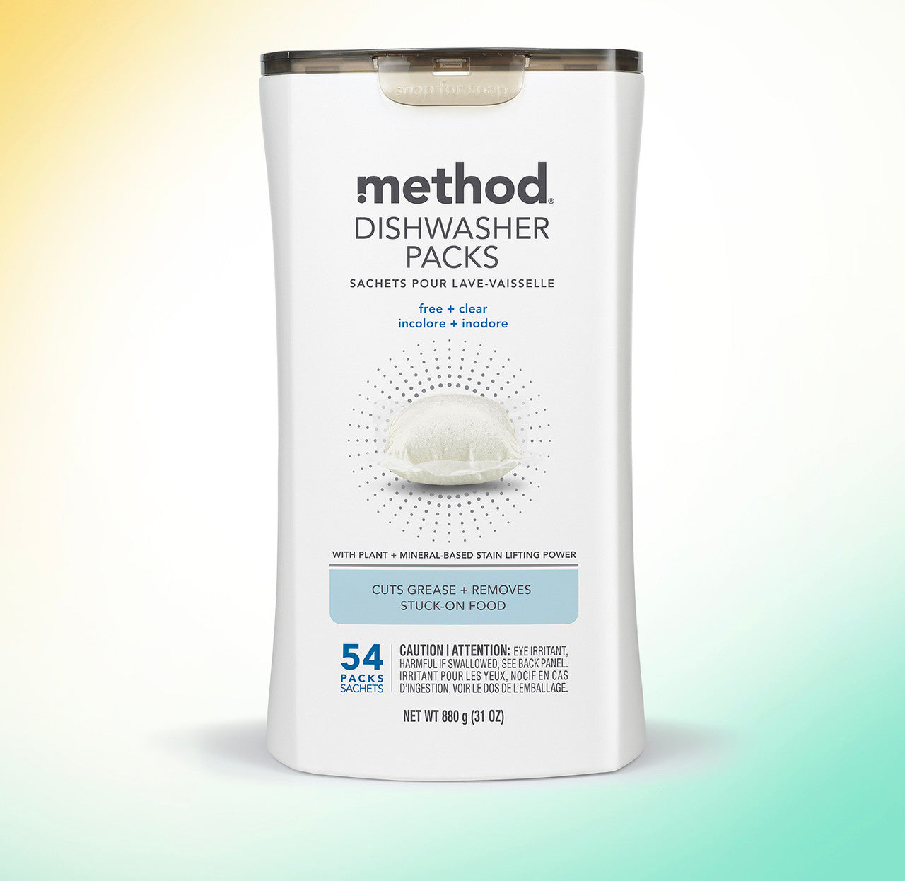 method-dishwasher-packs-free-clear-54-ct-phosphate-free-chlorine-free image 2