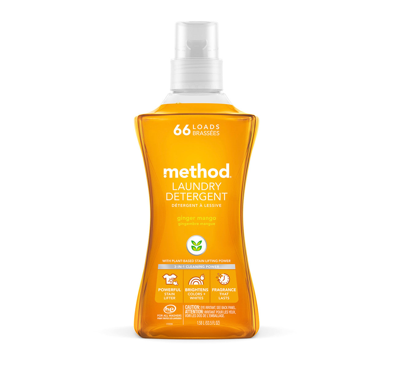 method-laundry-detergent-ginger-mango-53-5-fl-oz-4x-concentrated image 5