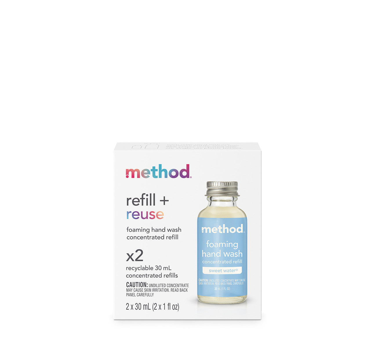 method-foaming-hand-wash-2-pack-concentrated-refill-sweet-water-2-x-1-fl-oz image 7
