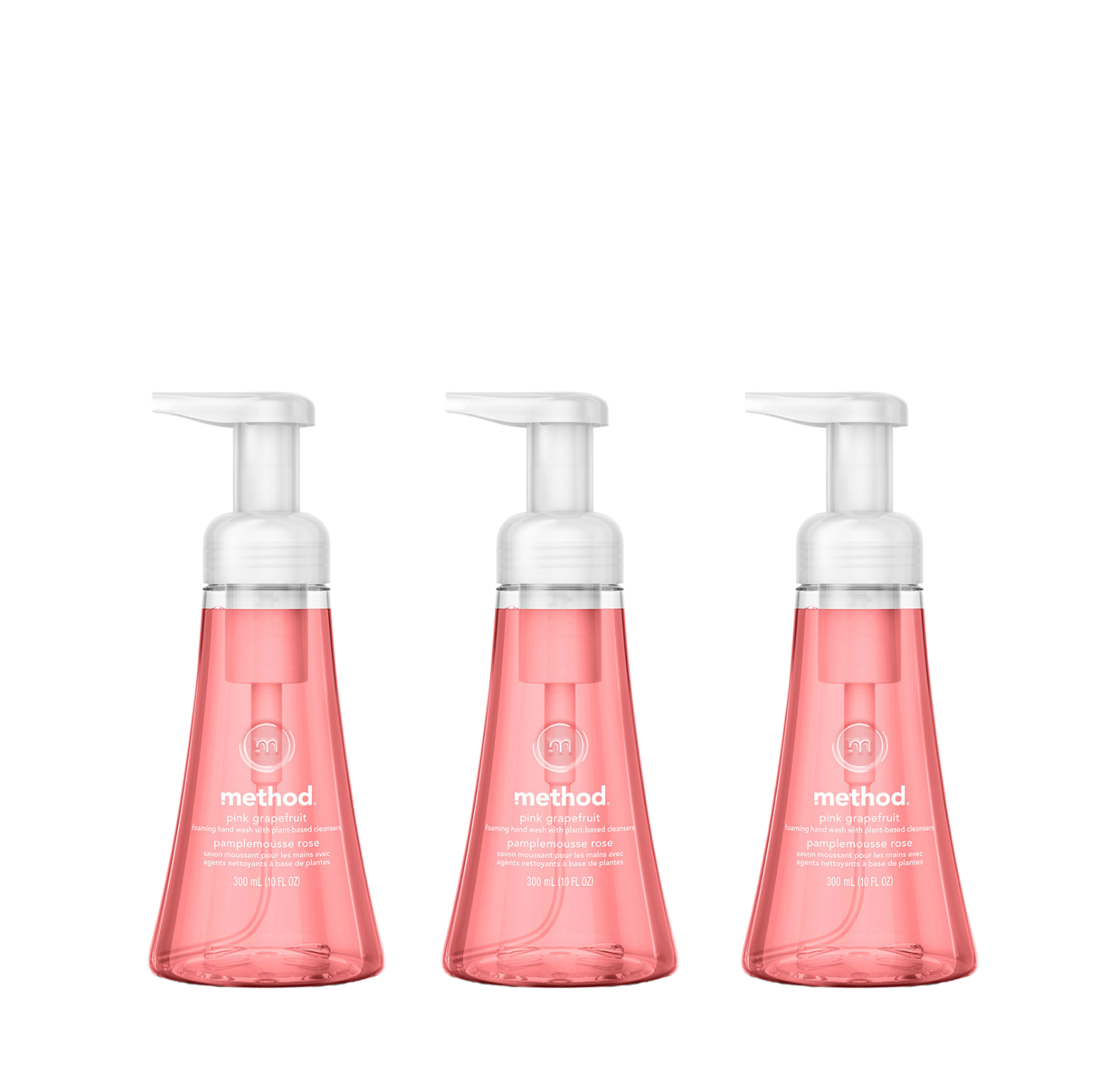 method-pink-grapefruit-foaming-hand-wash-3-count-bundle-3-x-10-oz image 1