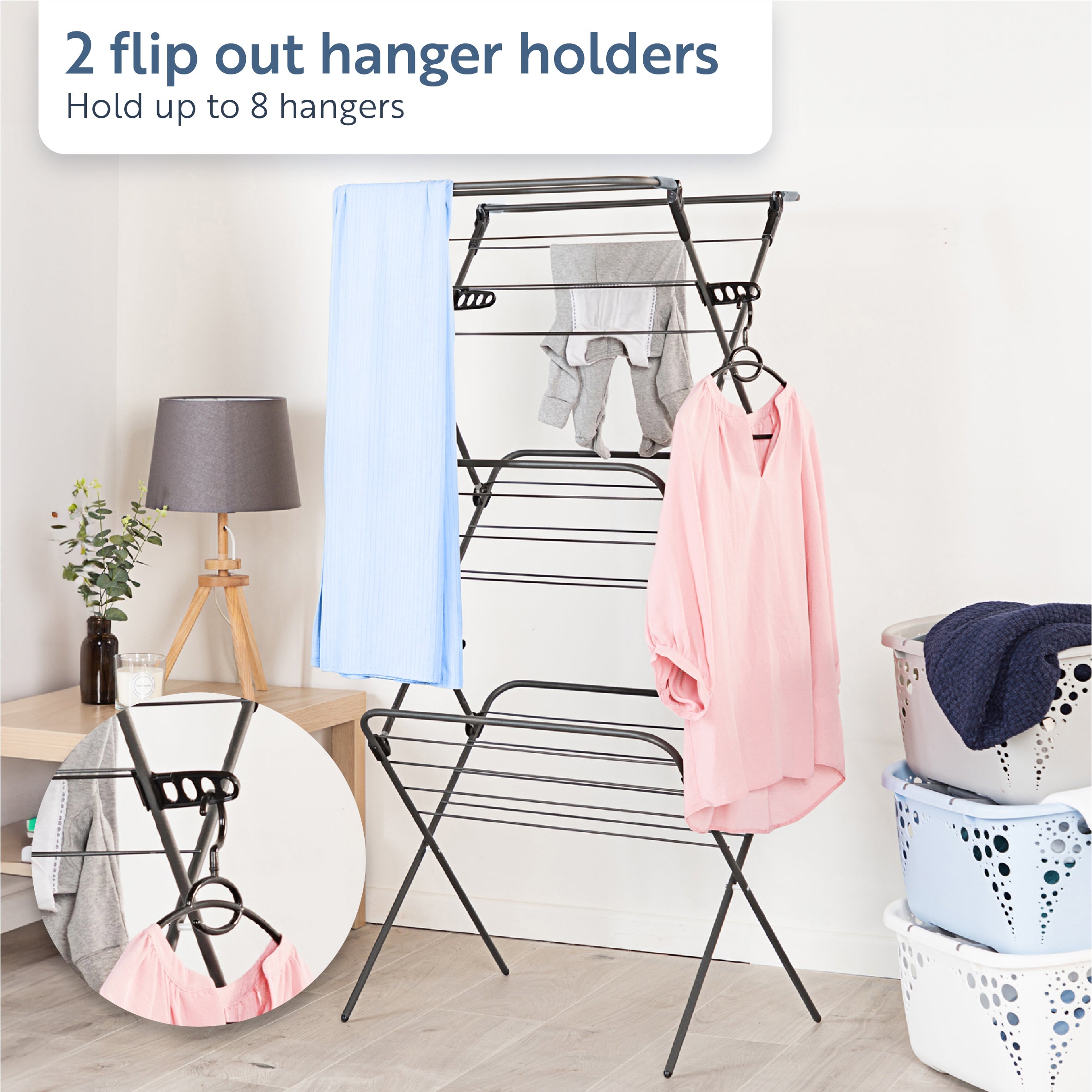 minky-premium-suregrip-long-dry-airer-3-tier-non-slip-rungs image 5