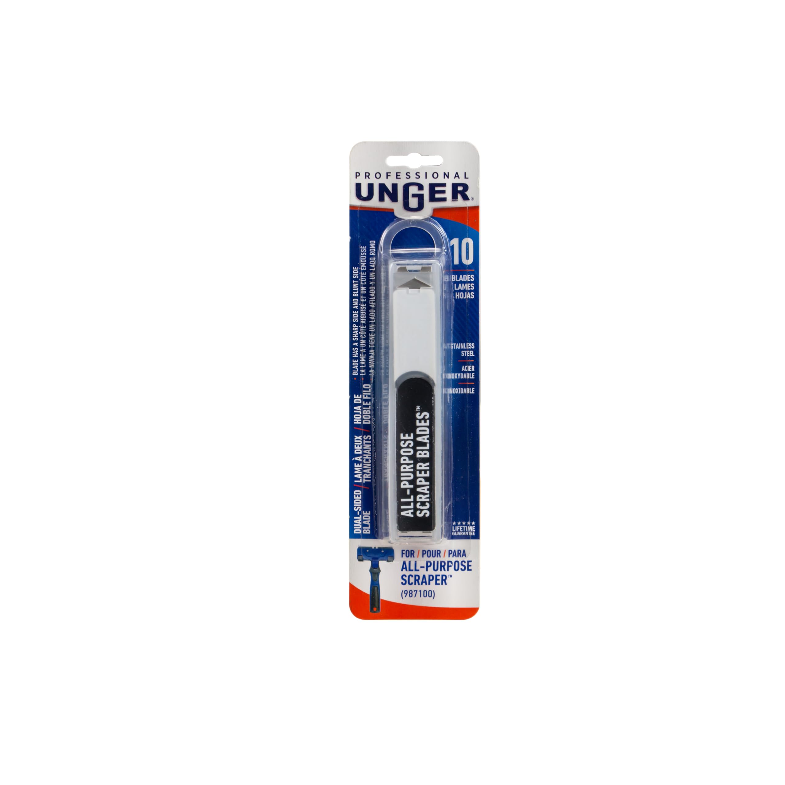 unger-professional-all-purpose-scraper-replacement-blades-10-pack-stainless-stee image 8