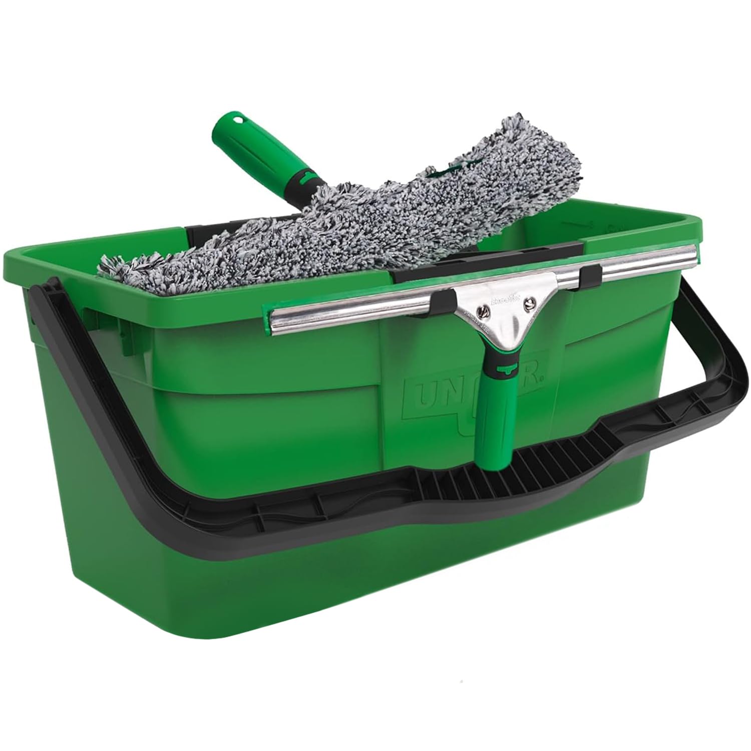 unger-ak013-window-cleaning-kit-3-in-1-starter-set-with-squeegee-washer-and-buck image 1
