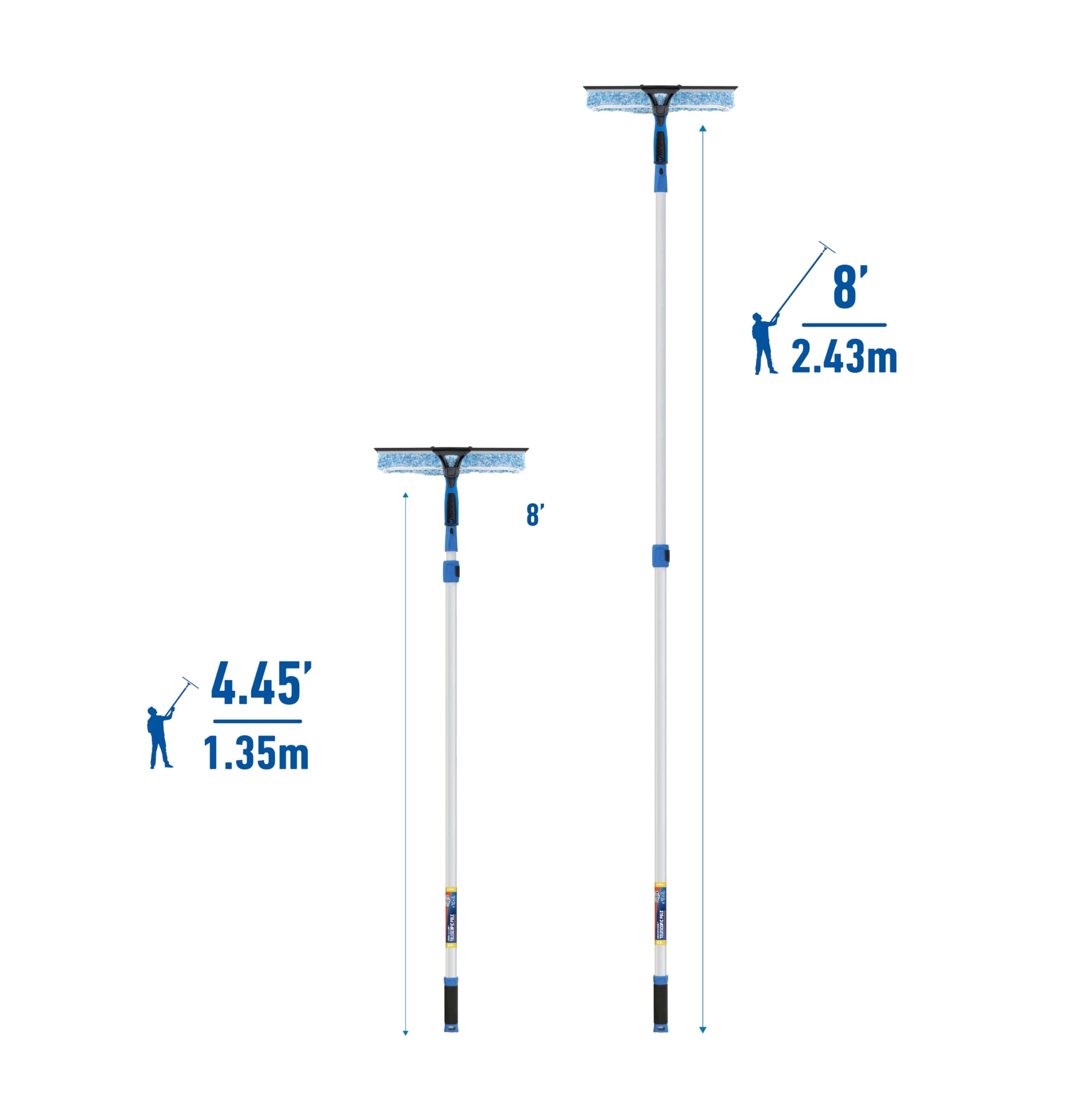 unger-professional-2-in-1-squeegee-scrubber-with-8-connect-clean-pole-14-window- image 3
