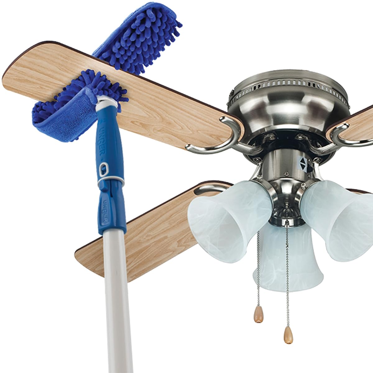 unger-connect-clean-microfiber-ceiling-fan-duster-with-patented-c-shape image 4
