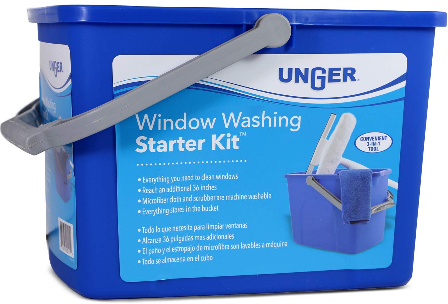 unger-window-washing-starter-kit-with-2-in-1-microfiber-combi-pole-cloth-and-buc image 5