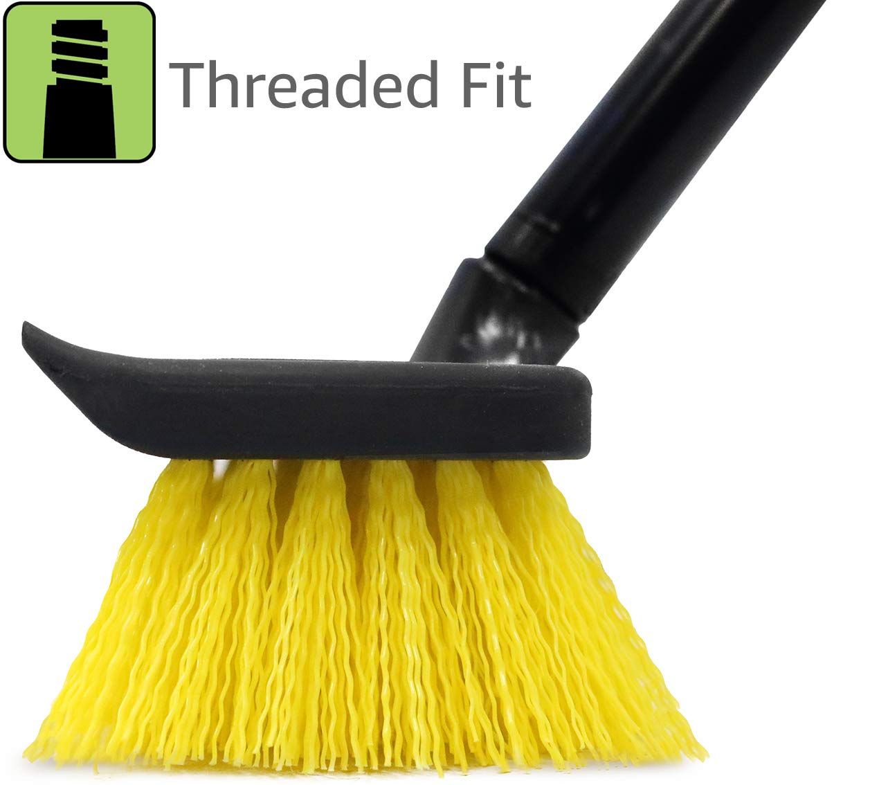 unger-outdoor-deck-scrub-brush-and-squeegee-with-45-pole-stiff-nylon-bristles-bu image 2