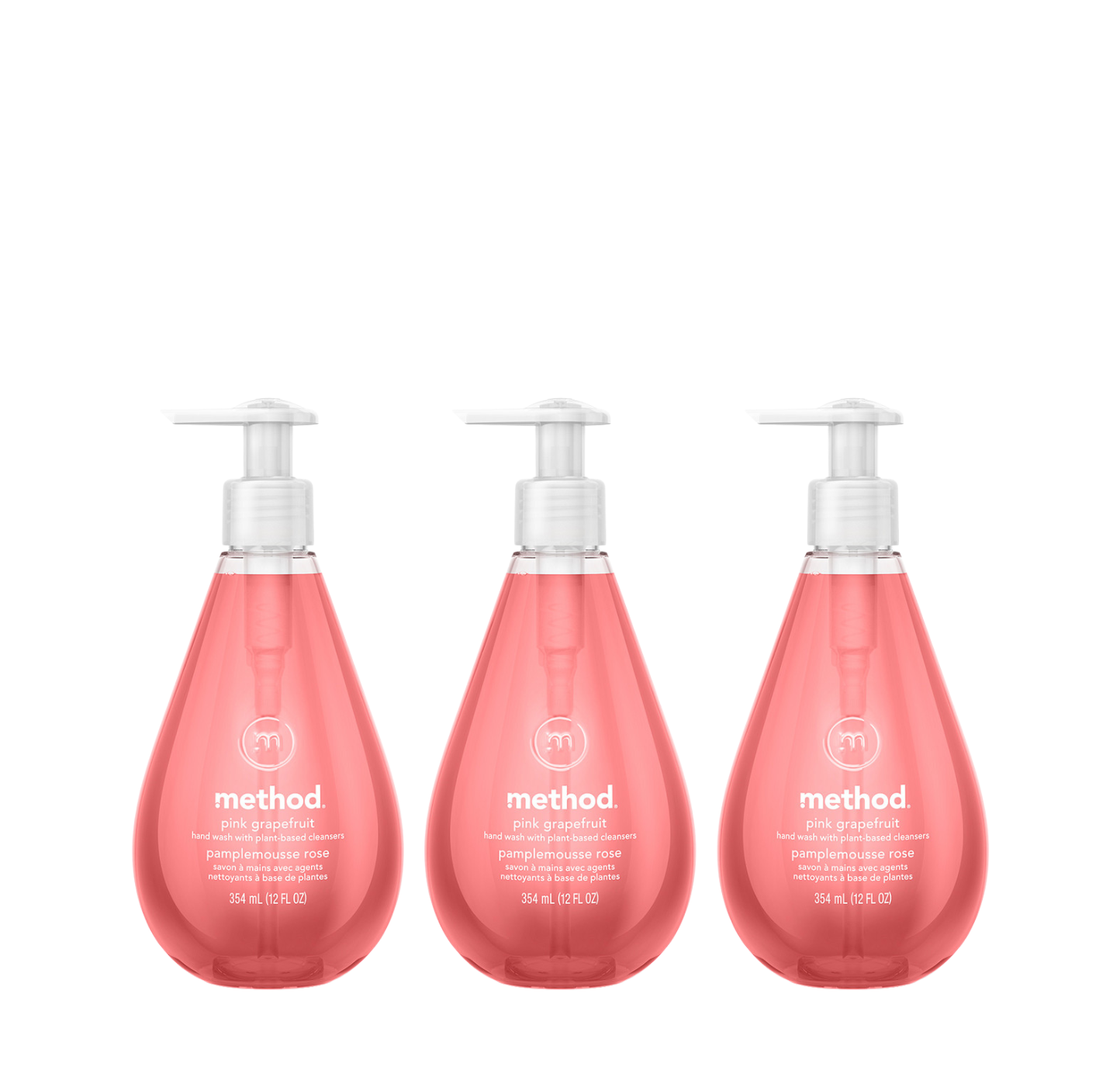 method-pink-grapefruit-gel-hand-wash-3-count-bundle-3-x-12-fl-oz-refreshing-citr image 1