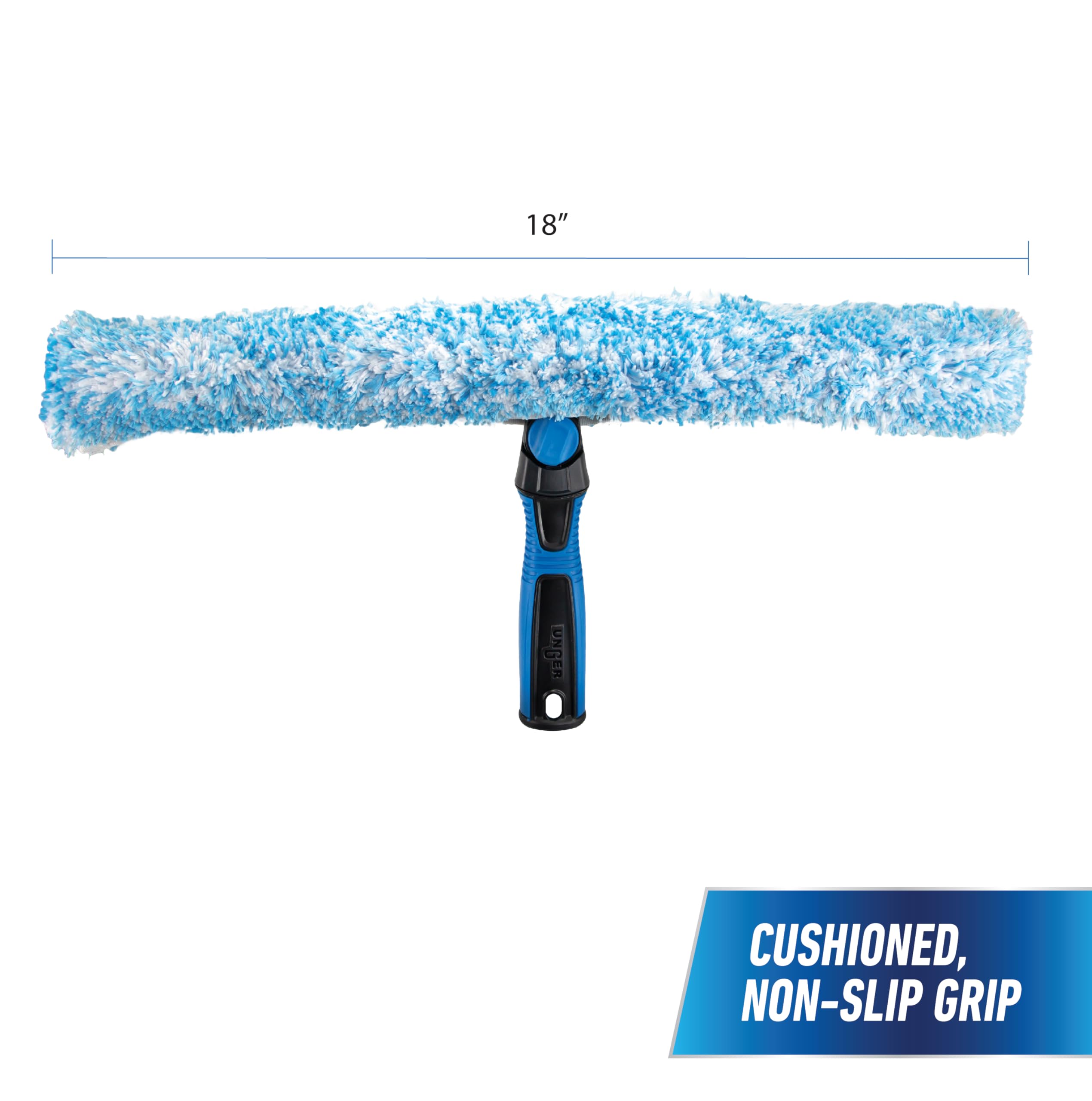 unger-professional-connect-clean-18-inch-swivel-window-scrubber-with-microfiber- image 6