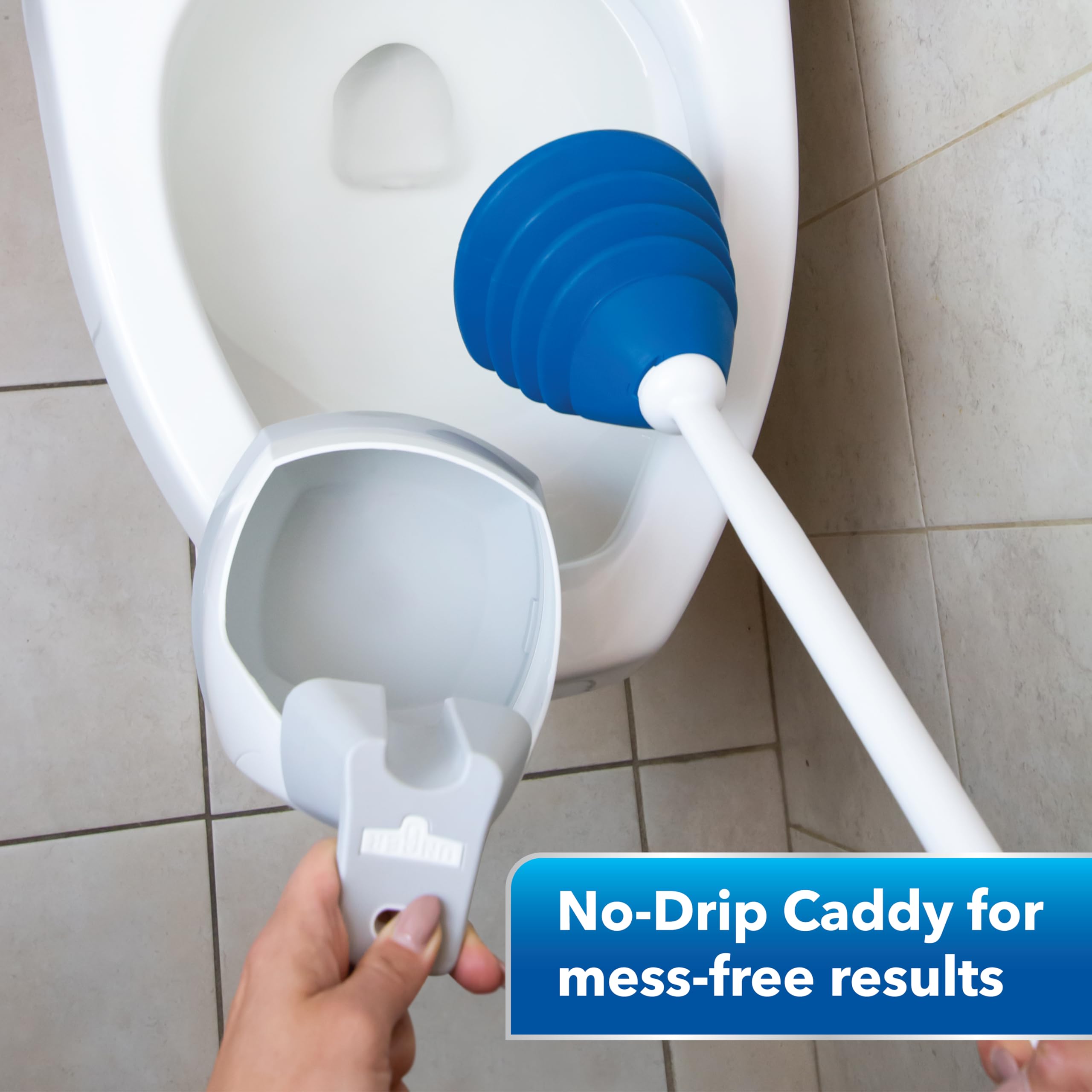 unger-ez-no-drip-combo-toilet-brush-and-plunger-set-with-carrying-caddy image 3