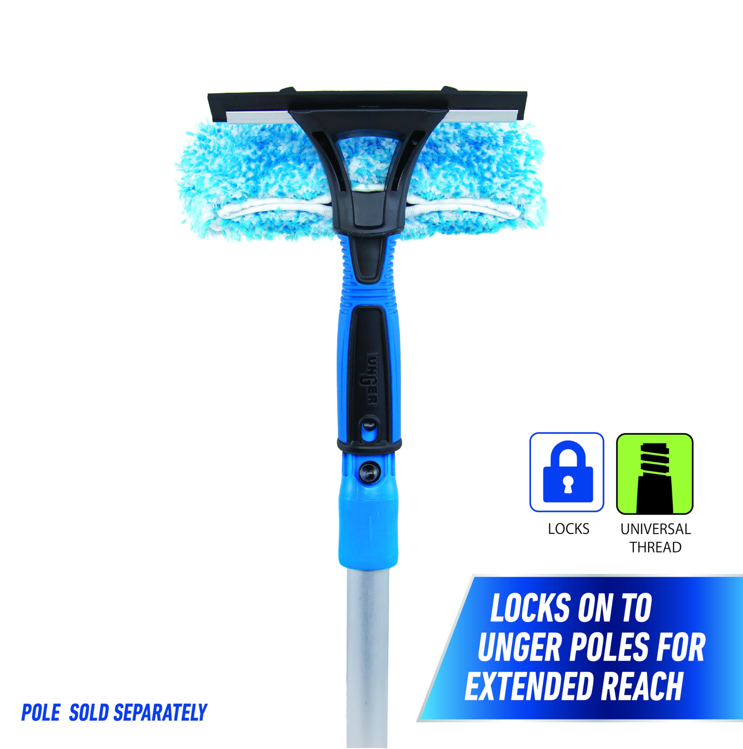 unger-professional-connect-clean-2-in-1-squeegee-and-scrubber-6-inch-stainless-s image 5