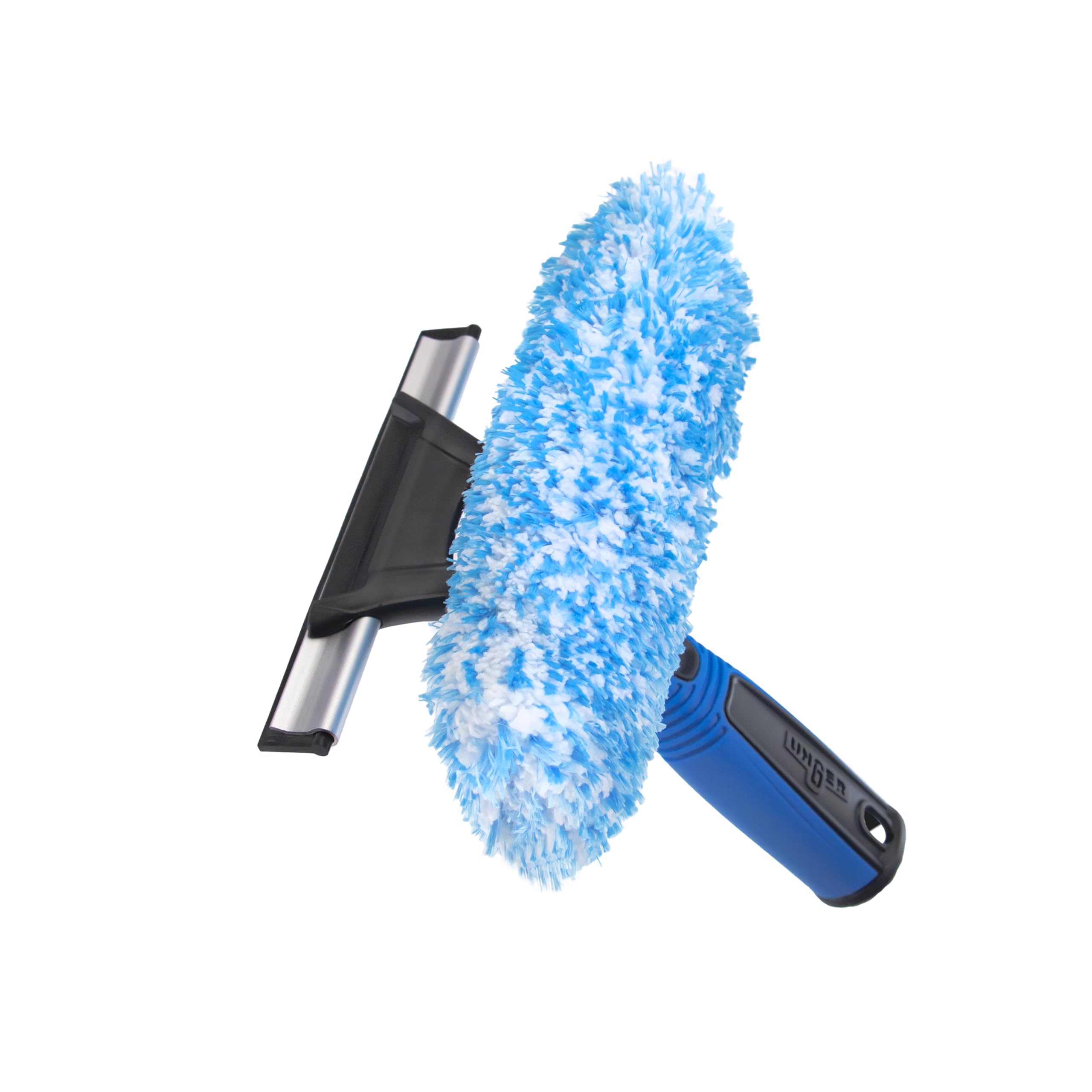 unger-professional-connect-clean-2-in-1-squeegee-and-scrubber-6-inch-stainless-s image 1