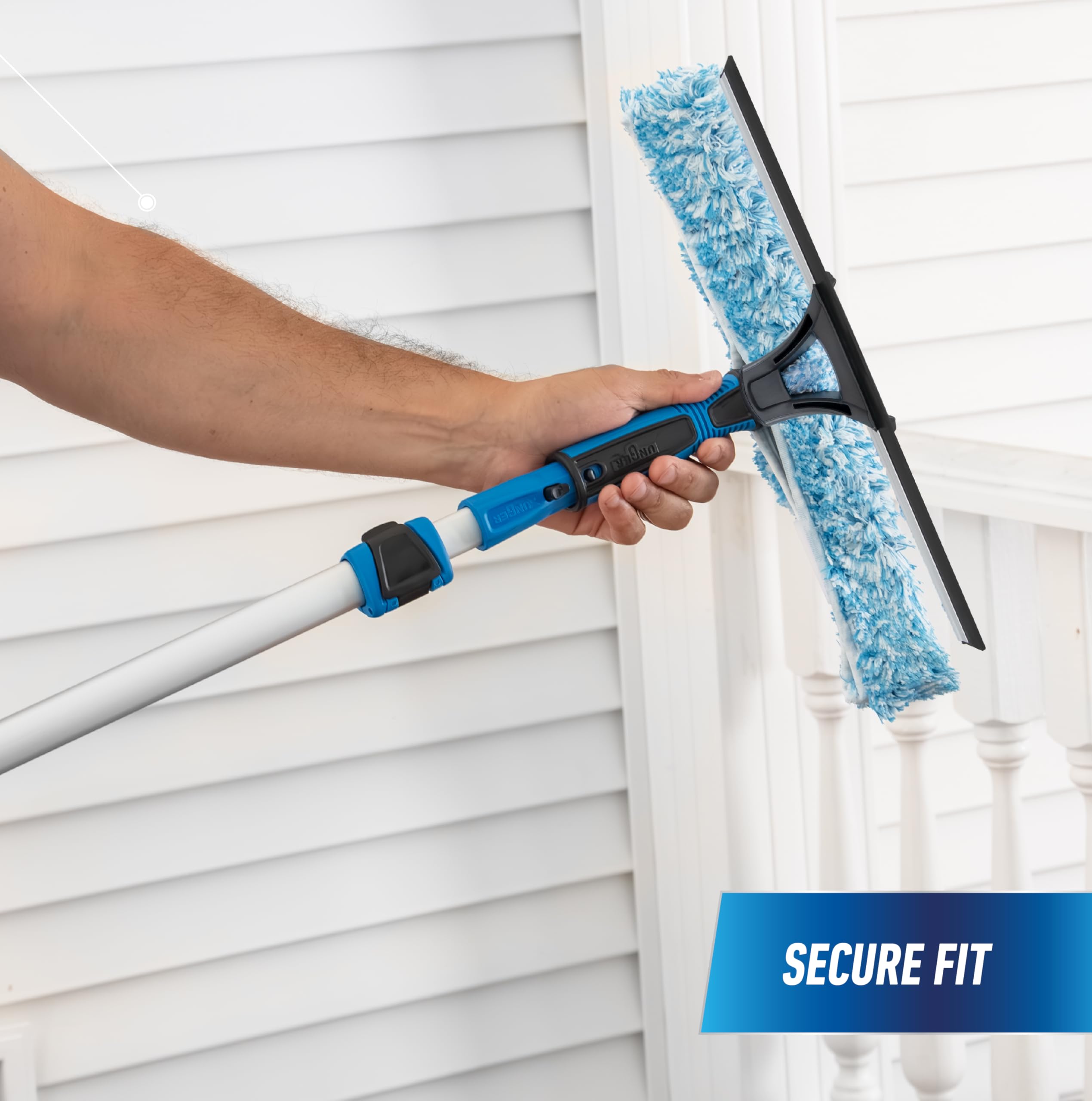 unger-professional-2-in-1-squeegee-scrubber-with-8-connect-clean-pole-14-window- image 8