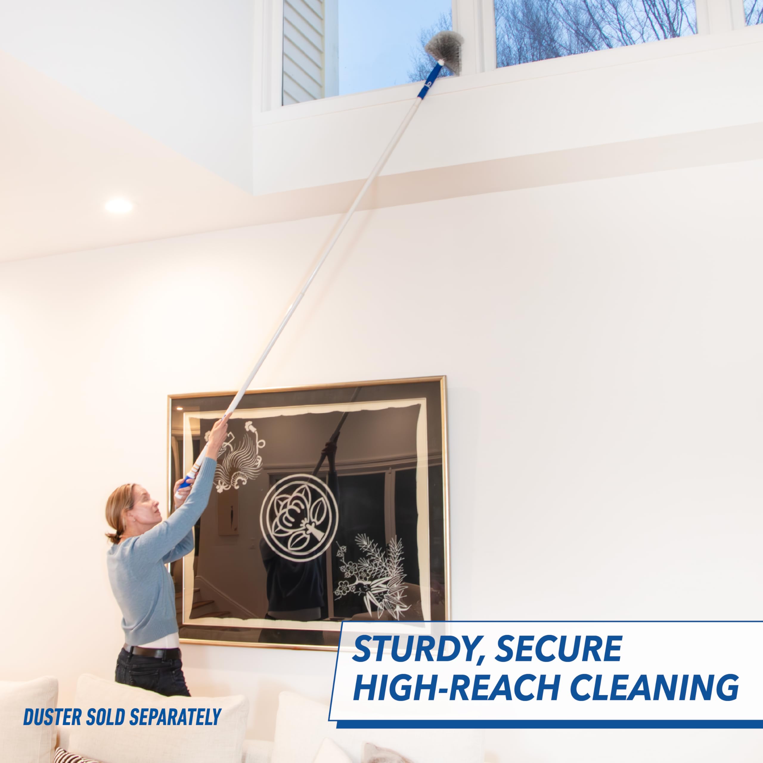 unger-10-steel-telescopic-pole-connect-clean-compatible-universal-threaded-for-h image 2