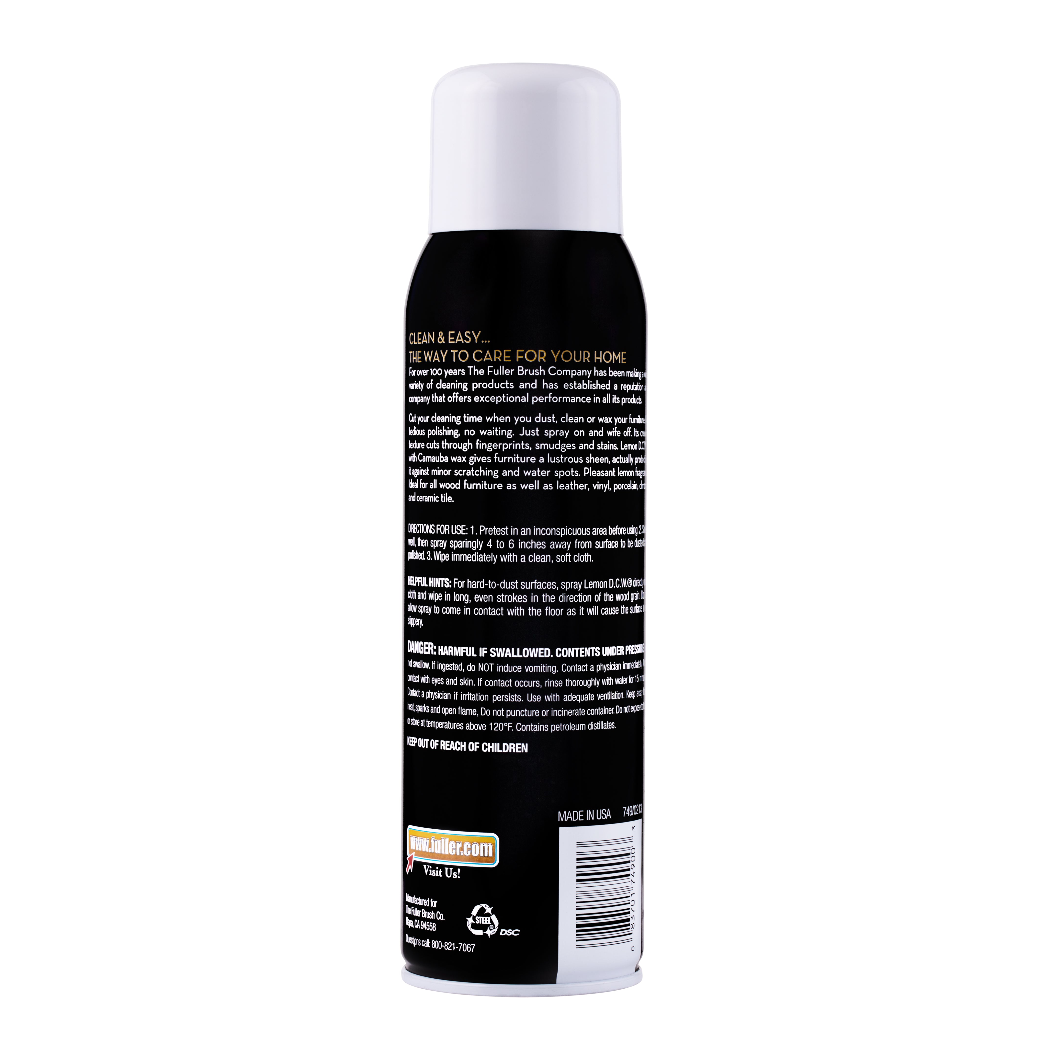 fuller-brush-lemon-dcw-furniture-wax-multi-surface-spray-polish-with-carnauba image 2