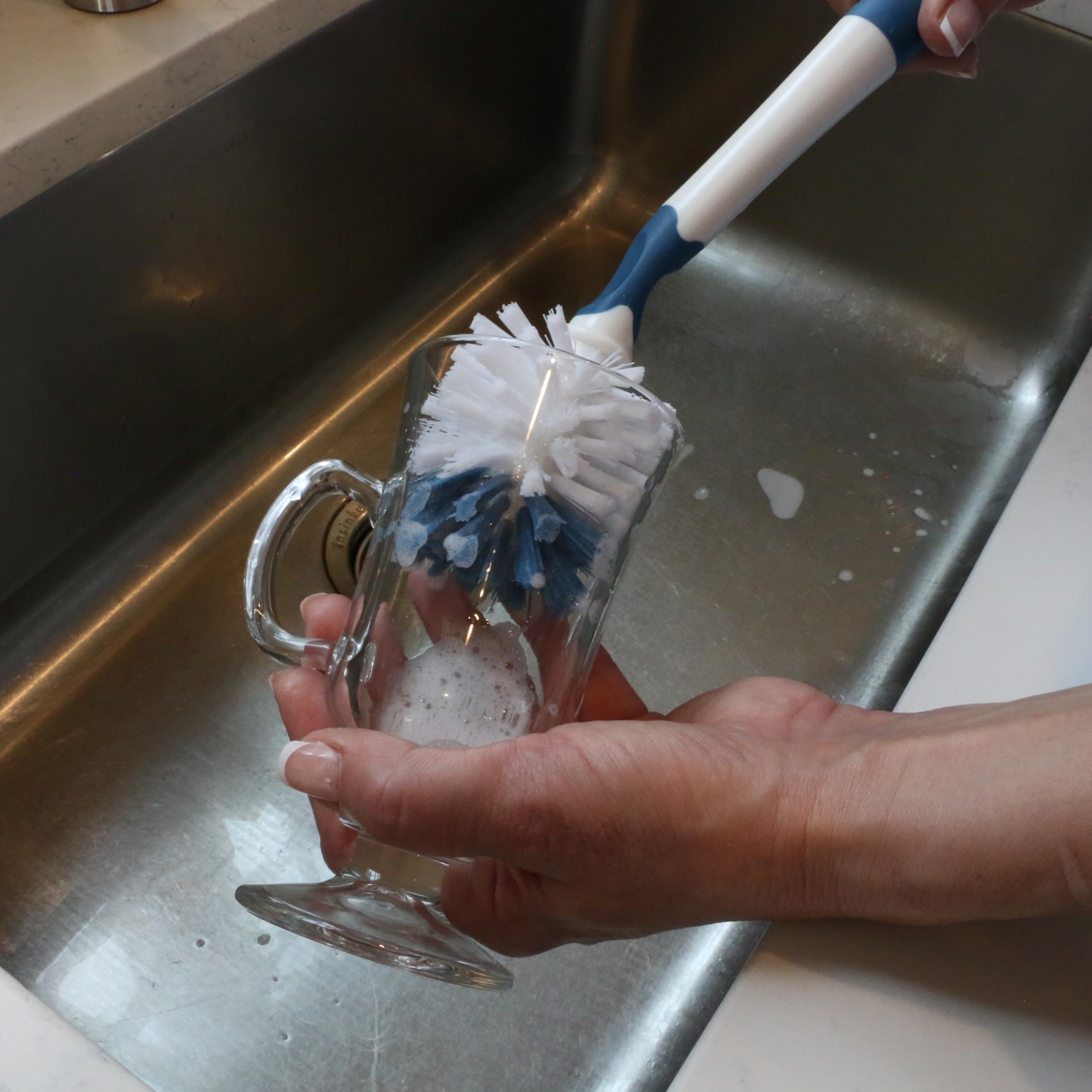 unger-12-7-flexible-glass-and-bottle-scrub-brush-non-scratch-cleaning-brush-for- image 4
