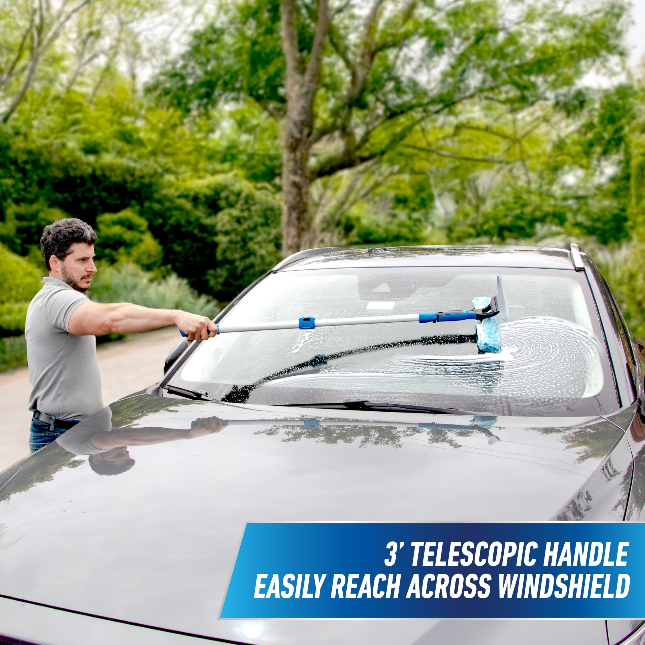 unger-10-inch-curved-silicone-auto-squeegee-with-3-telescopic-pole-for-cars image 3