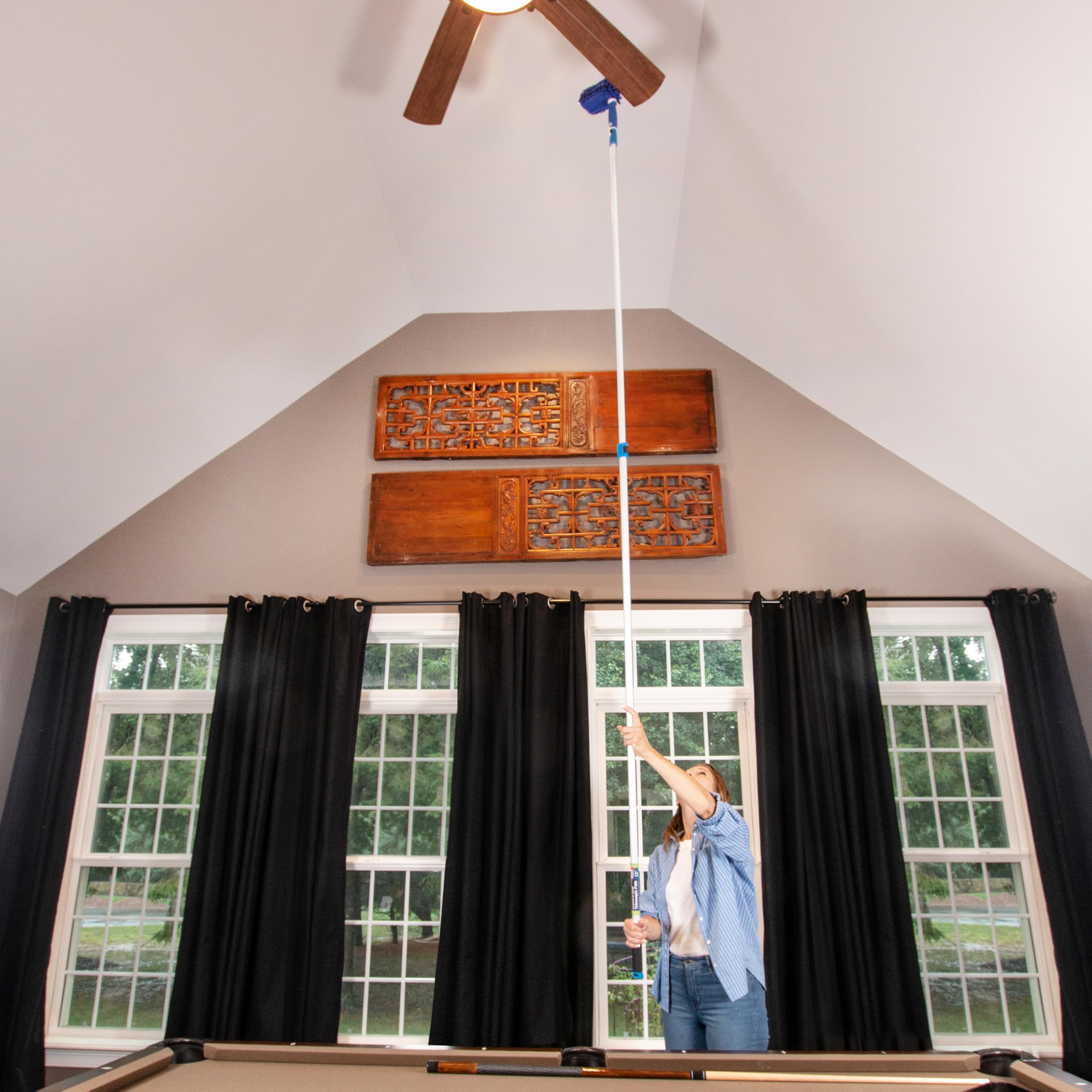 unger-connect-clean-microfiber-ceiling-fan-duster-with-patented-c-shape image 3