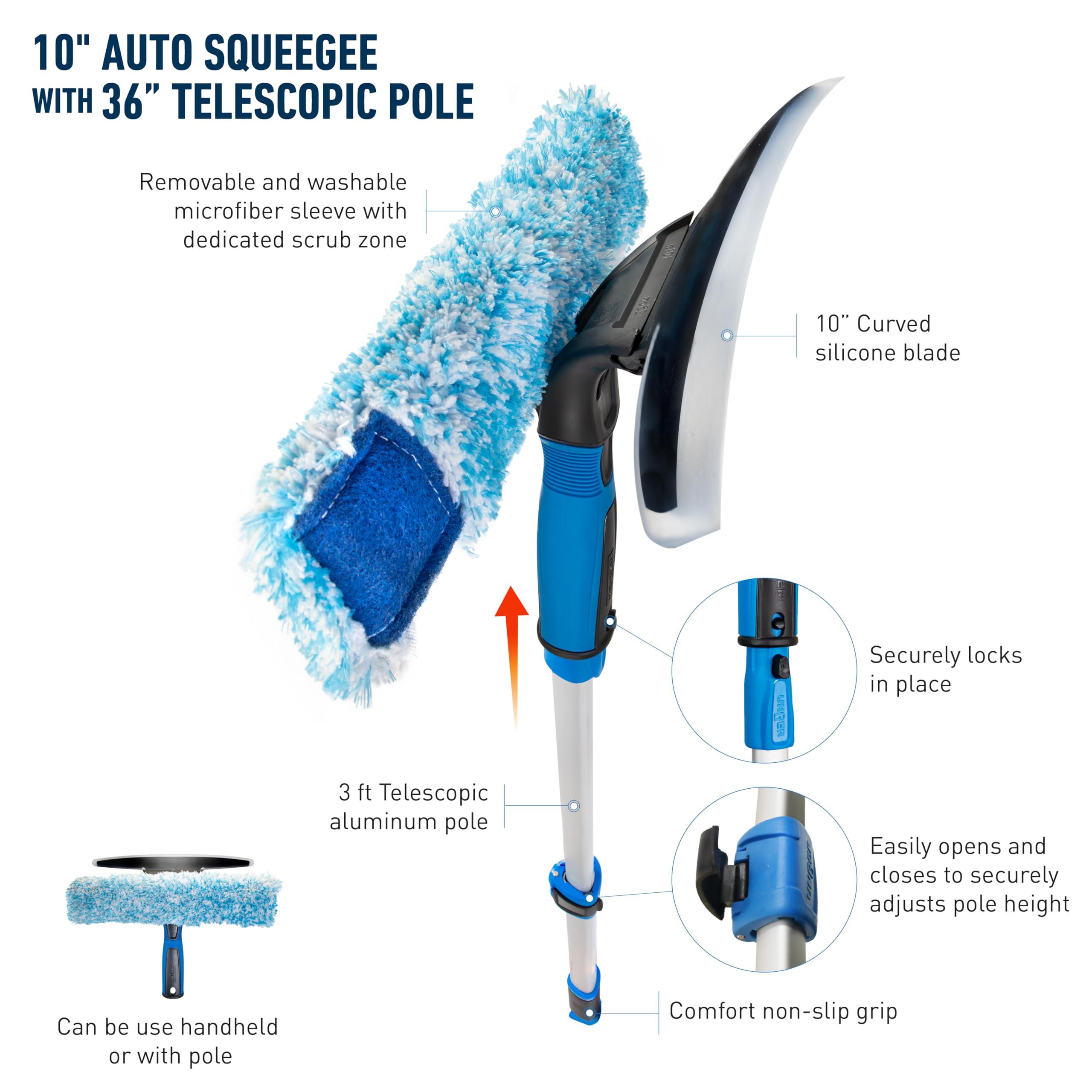 unger-10-inch-curved-silicone-auto-squeegee-with-3-telescopic-pole-for-cars image 8