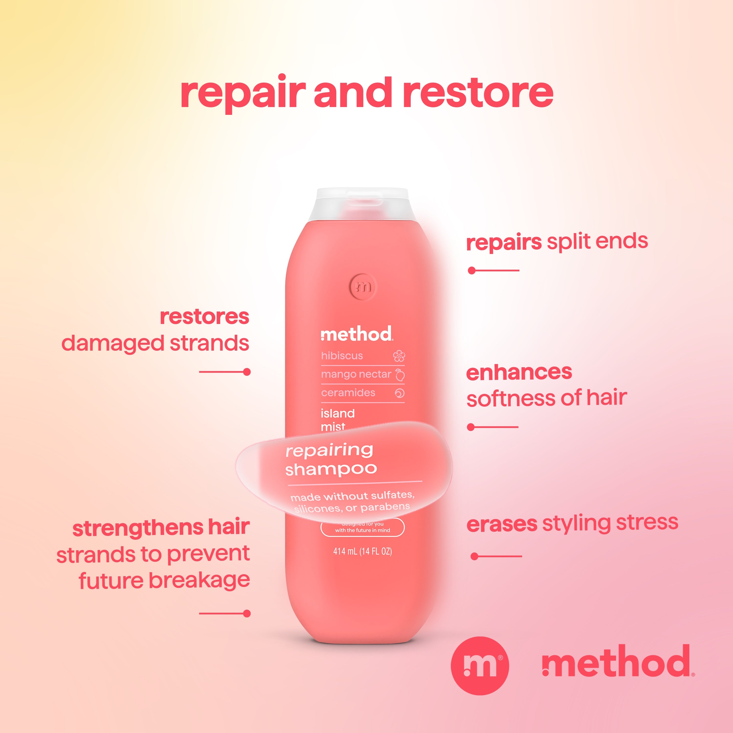 method-repairing-shampoo-island-mist-14-fl-oz image 7