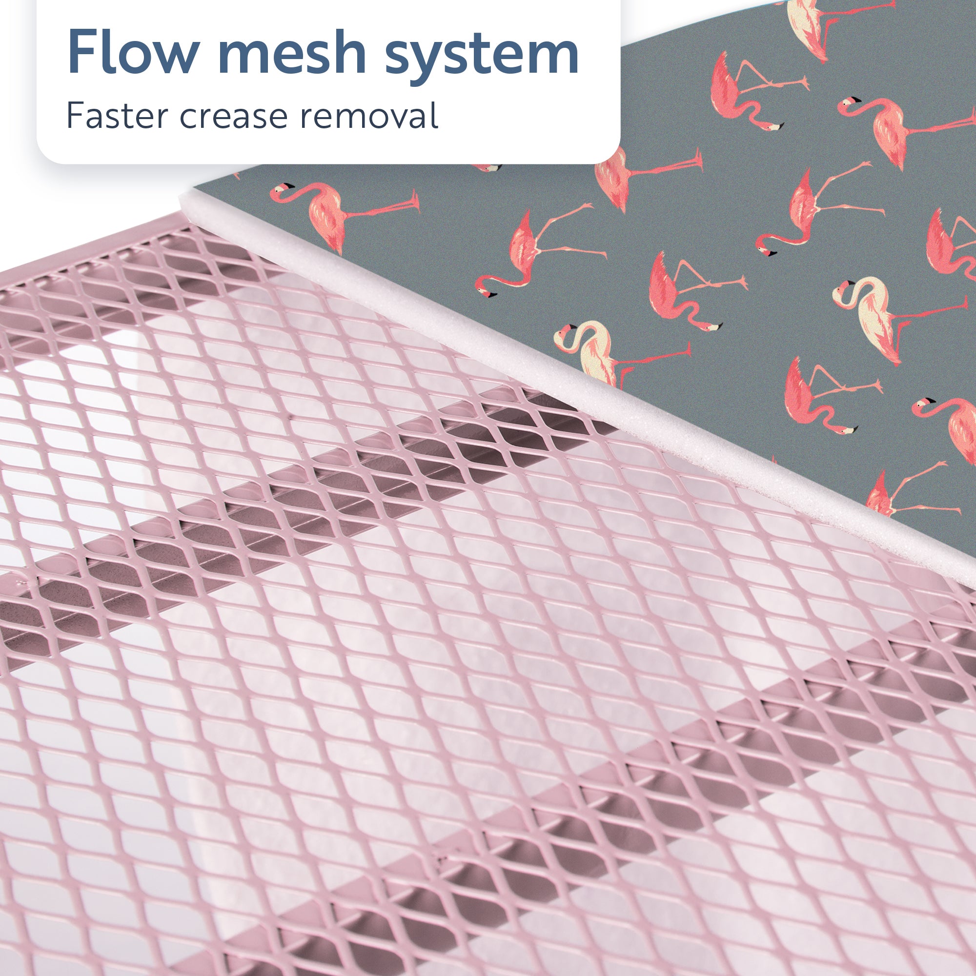 minky-flamingo-pink-ironing-board-122-x-38cm-with-multi-height-adjustment-and-co image 7
