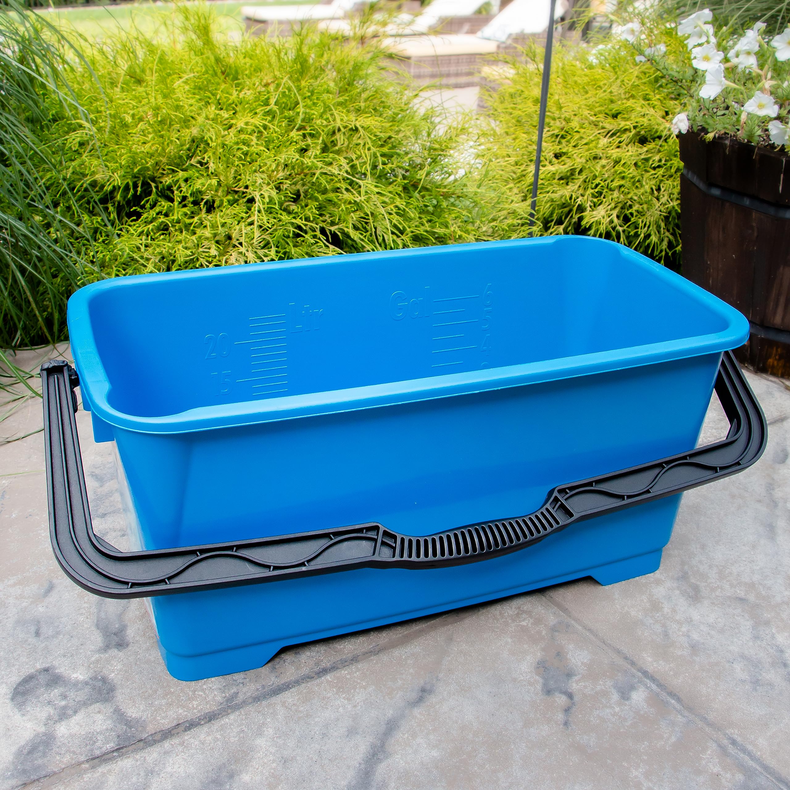 unger-professional-6-gallon-heavy-duty-bucket-5-pack-rectangular-cleaning-bucket image 4