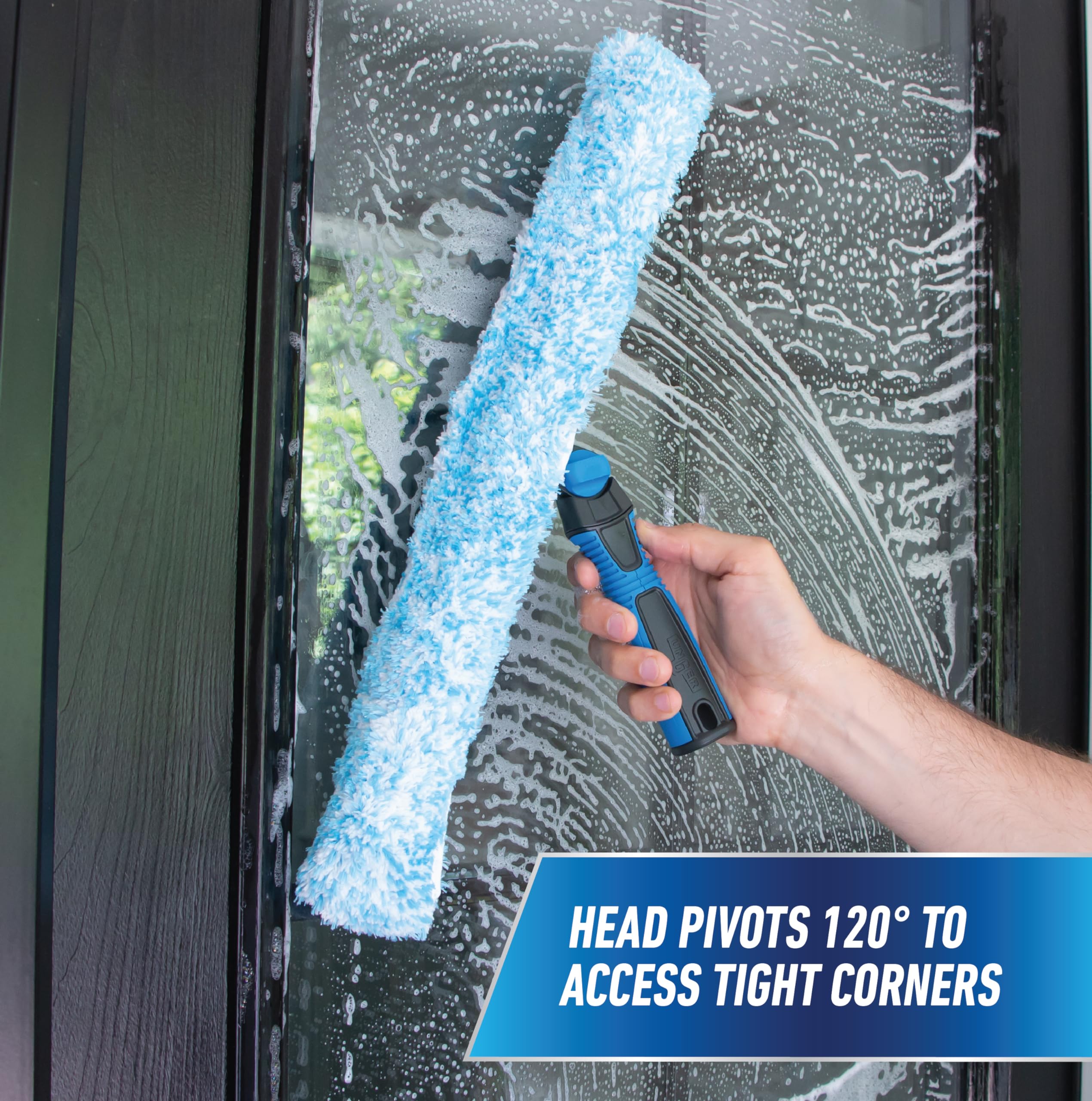 unger-professional-connect-clean-18-inch-swivel-window-scrubber-with-microfiber- image 3
