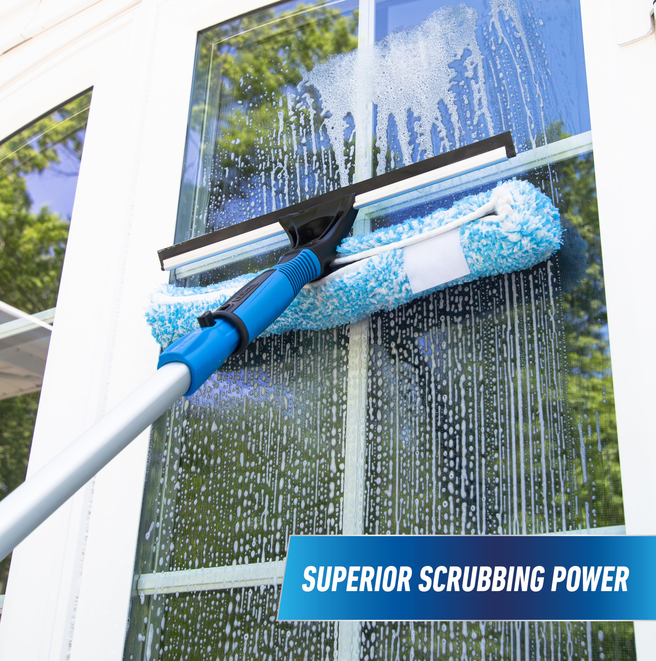 unger-professional-2-in-1-squeegee-scrubber-with-8-connect-clean-pole-14-window- image 4