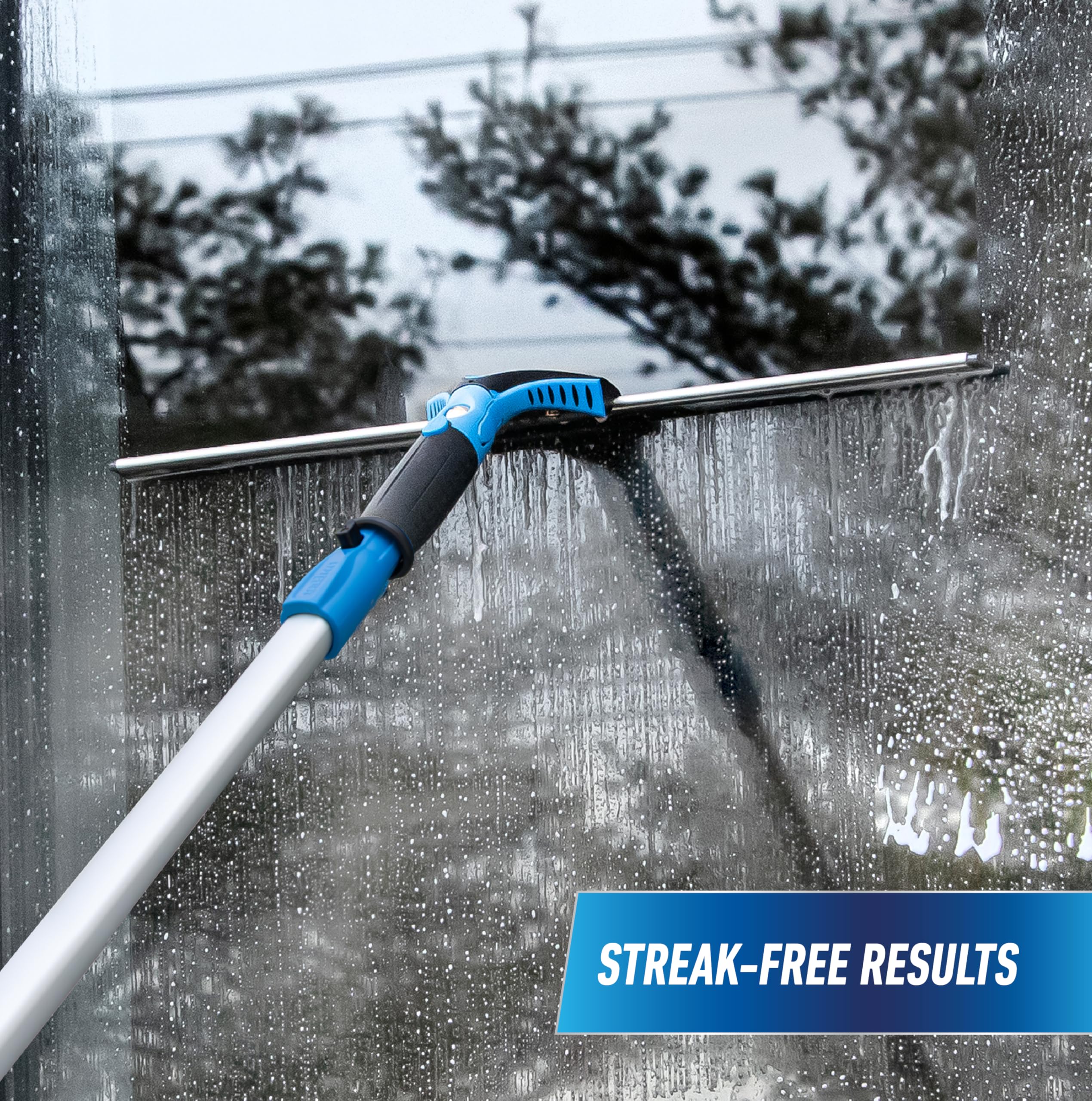 unger-professional-connect-clean-18-inch-grip-swivel-window-squeegee-with-8-foot image 4