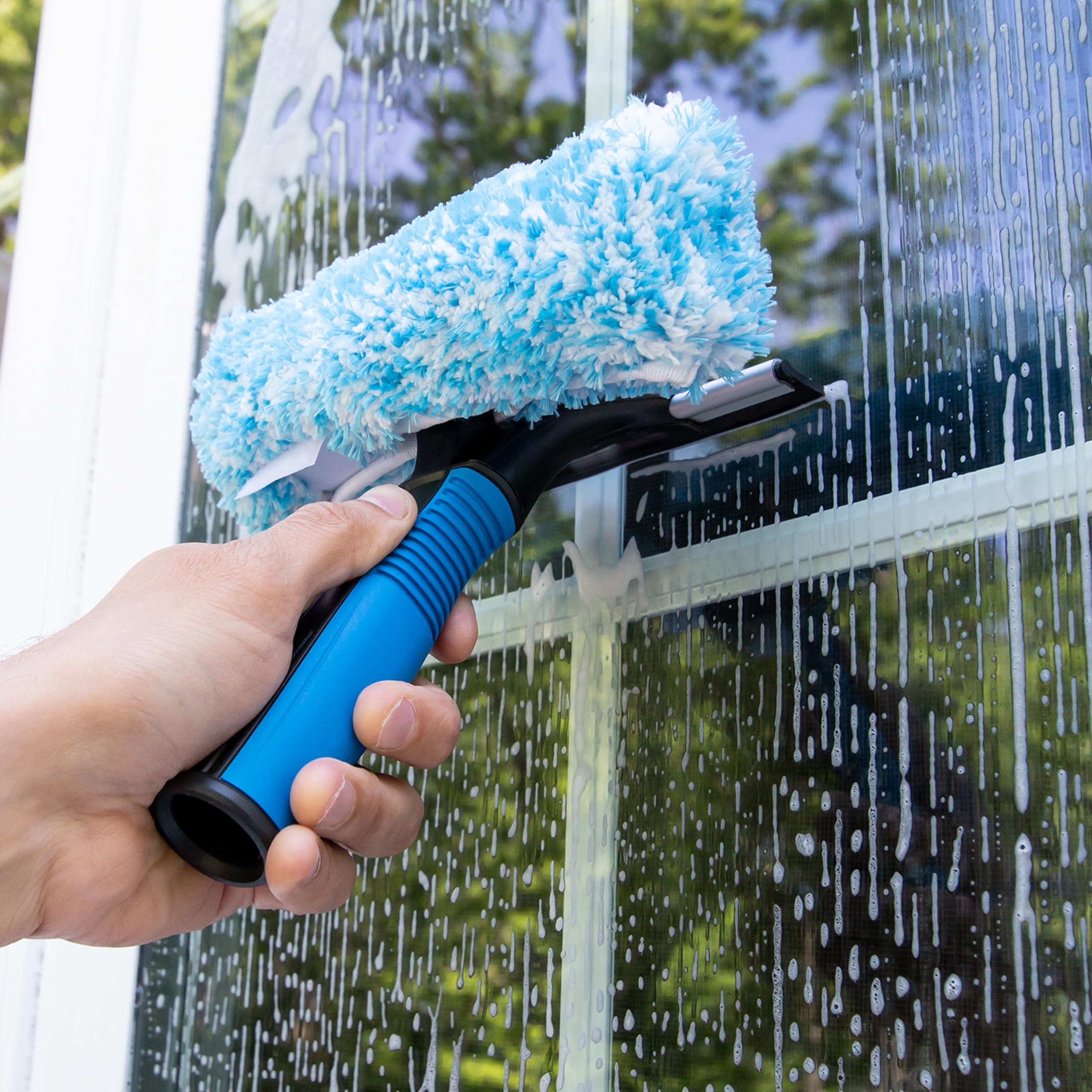 unger-professional-connect-clean-2-in-1-squeegee-and-scrubber-6-inch-stainless-s image 3