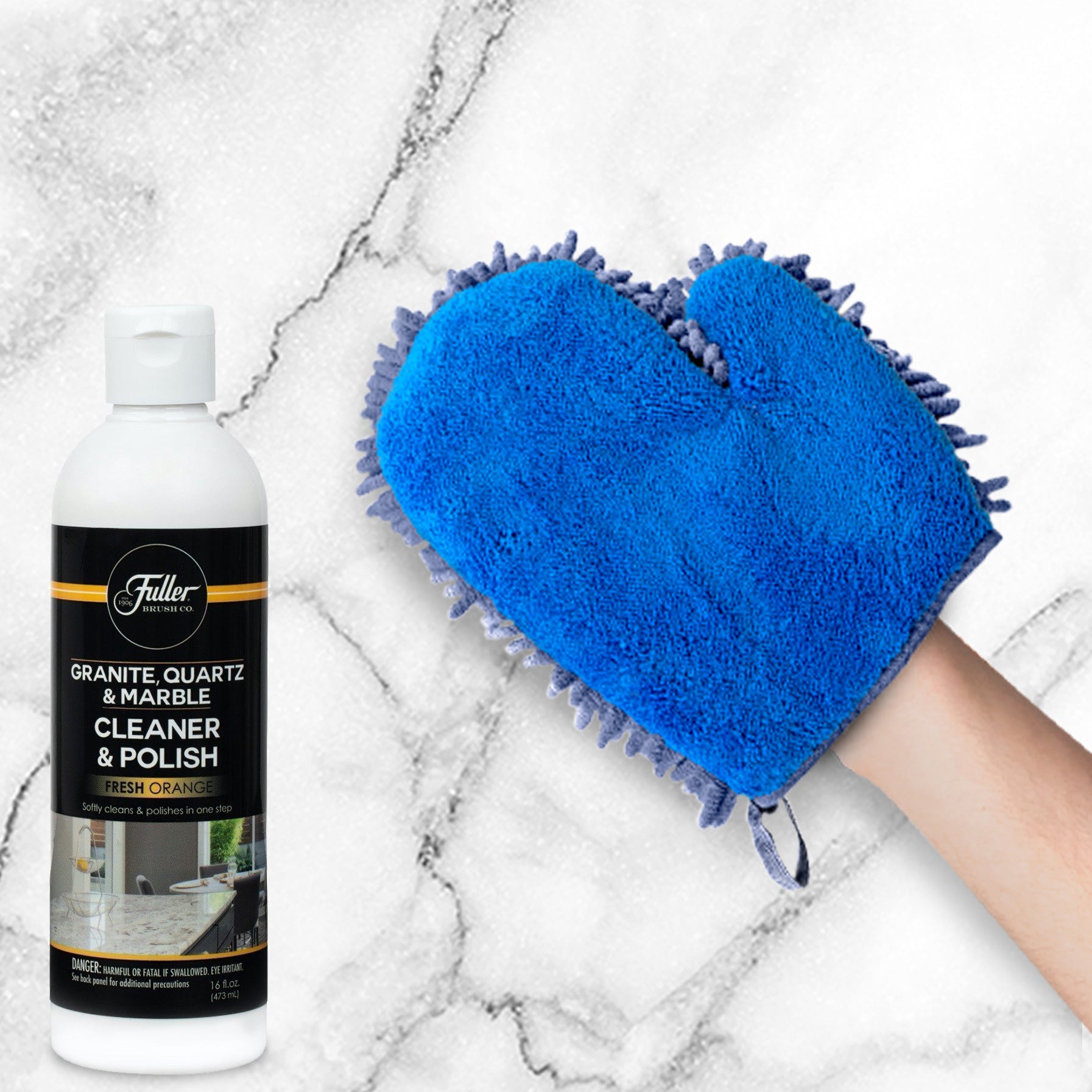 fuller-brush-2-in-1-clean-polish-microfiber-mitt-granite-quartz-marble-counterto image 2