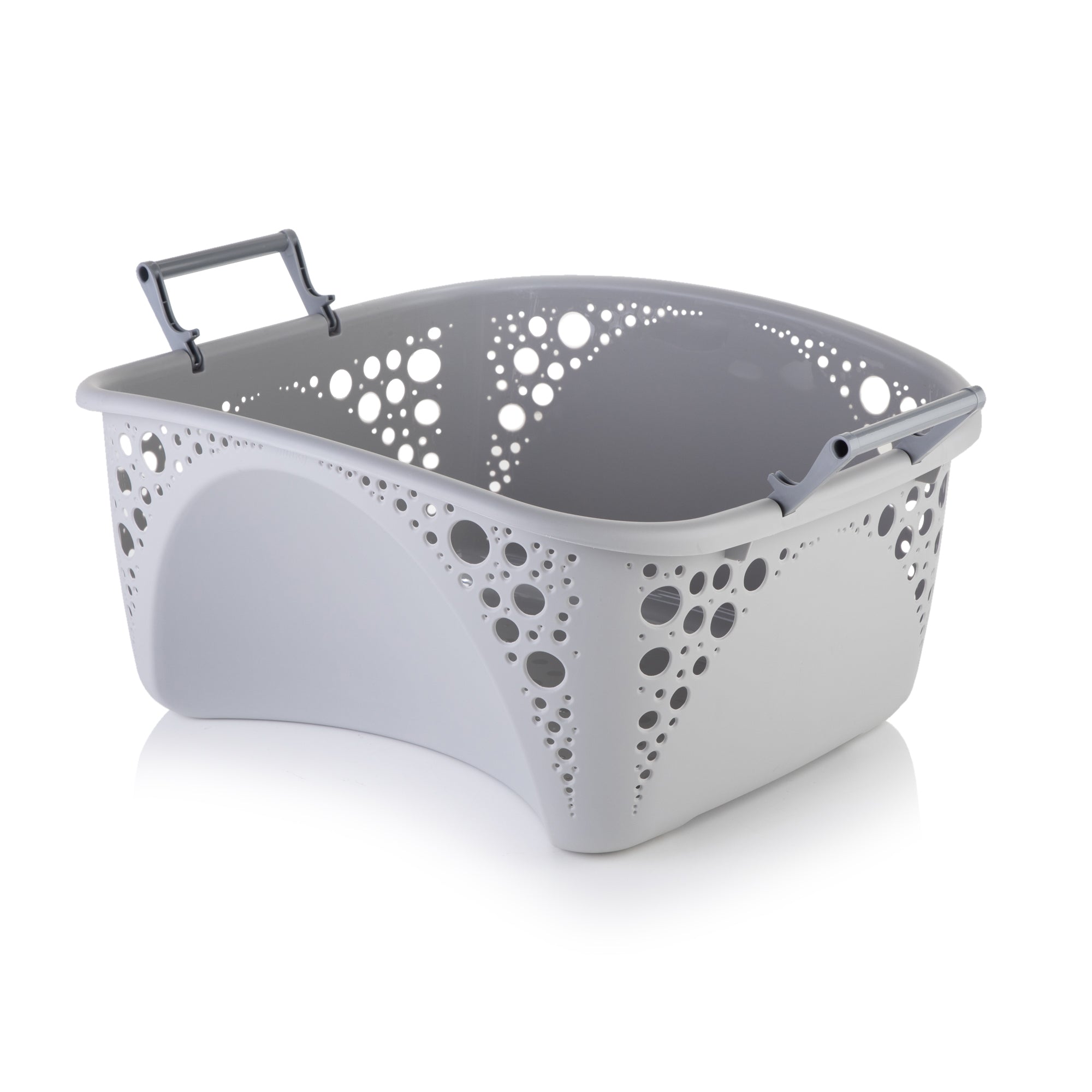 minky-40l-laundry-basket-with-folding-handles-ergonomic-stackable-washing-basket image 8