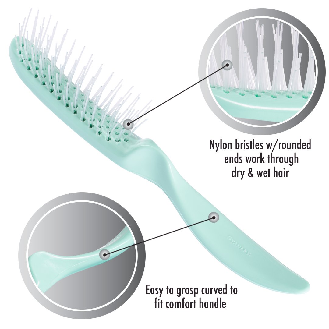 fuller-brush-stanley-home-essentials-style-glider-hairbrush-lightweight-detangli image 6