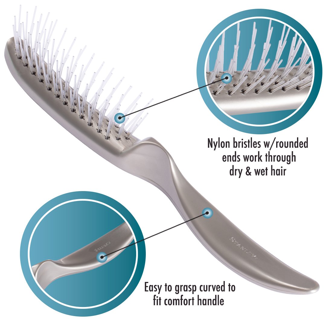 fuller-brush-stanley-home-essentials-style-glider-hairbrush-lightweight-detangli image 8