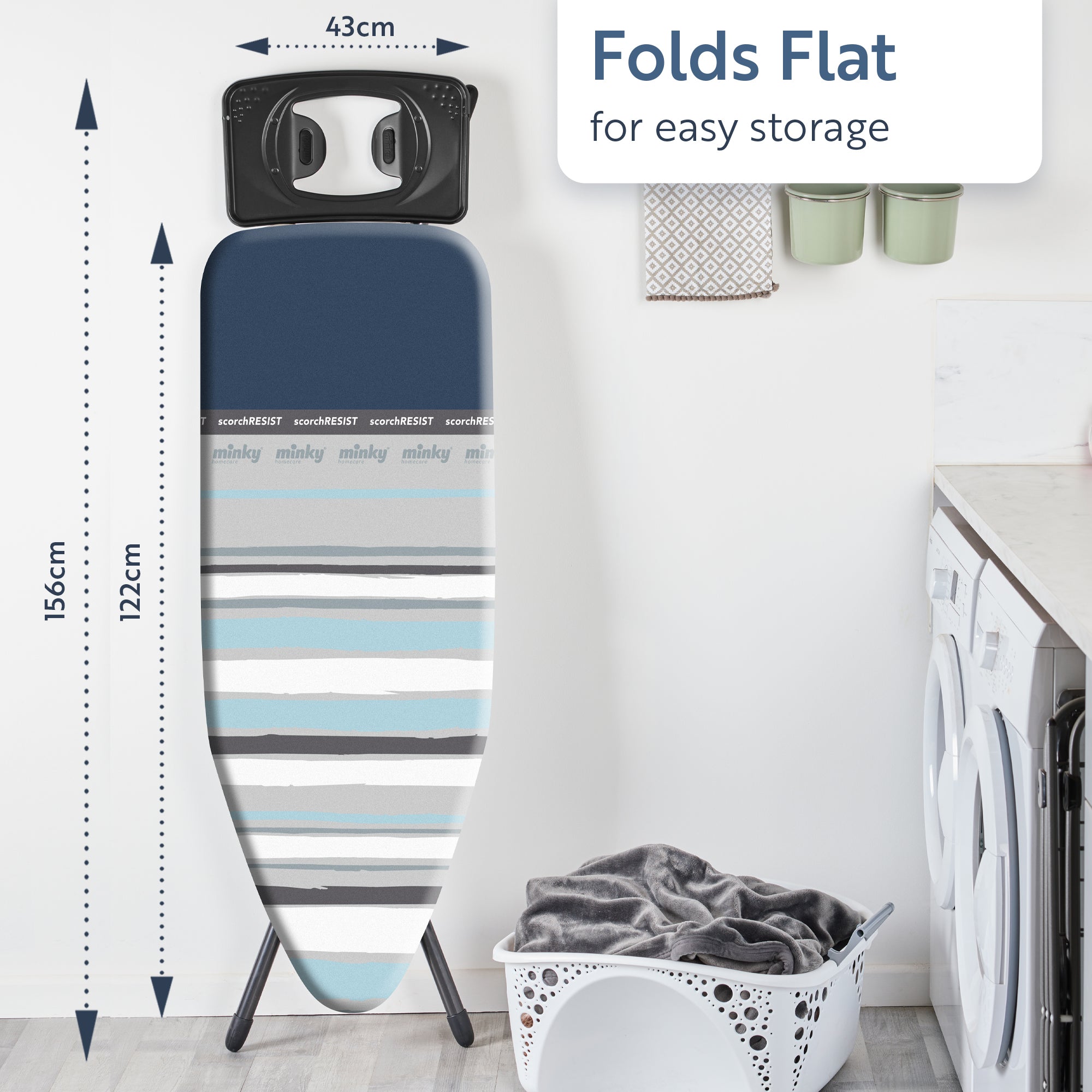 minky-aerial-plus-ironing-board-122-x-43cm-adjustable-height-with-scorch-resista image 6