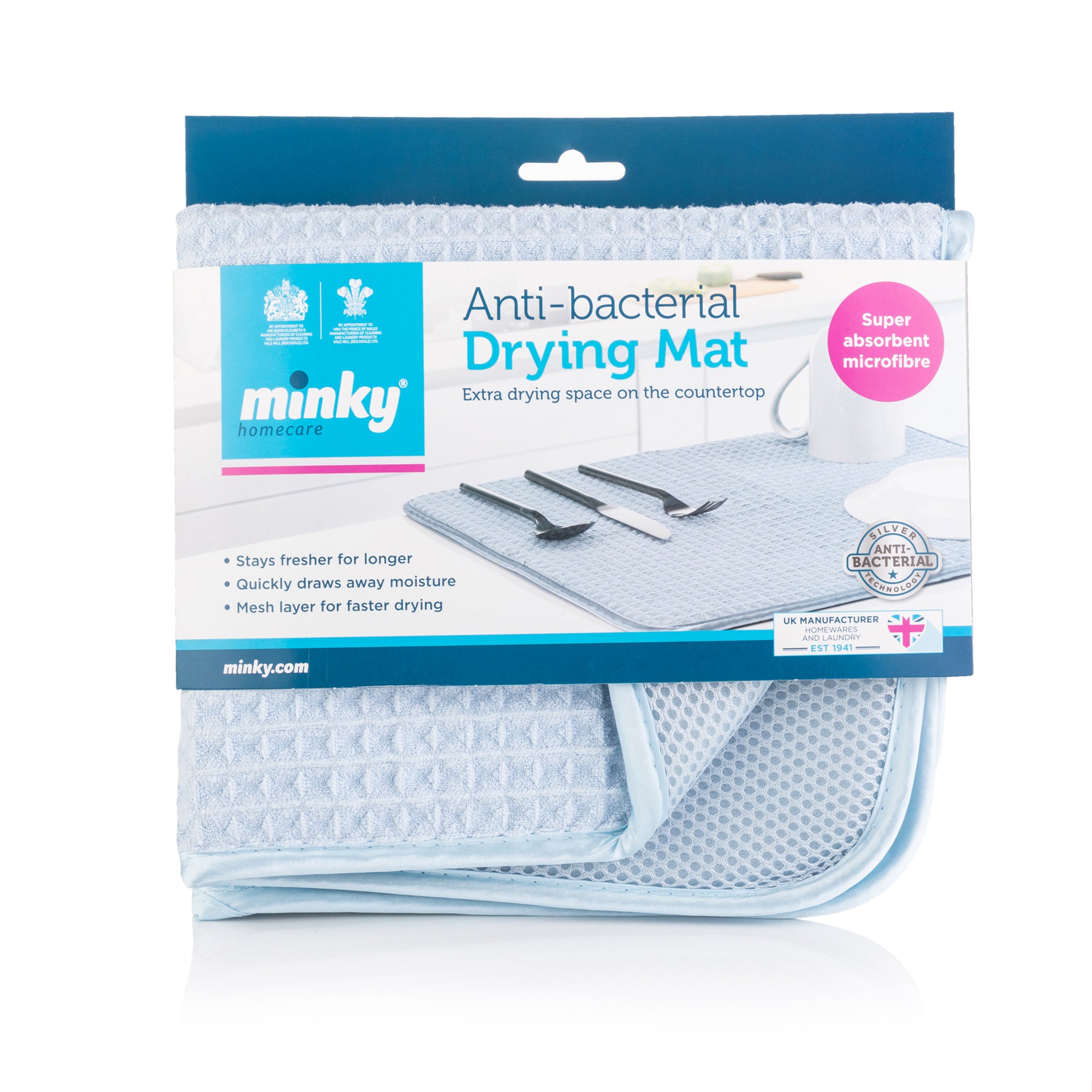 minky-anti-bacterial-drying-mat-super-absorbent-microfibre-with-silver-technolog image 5