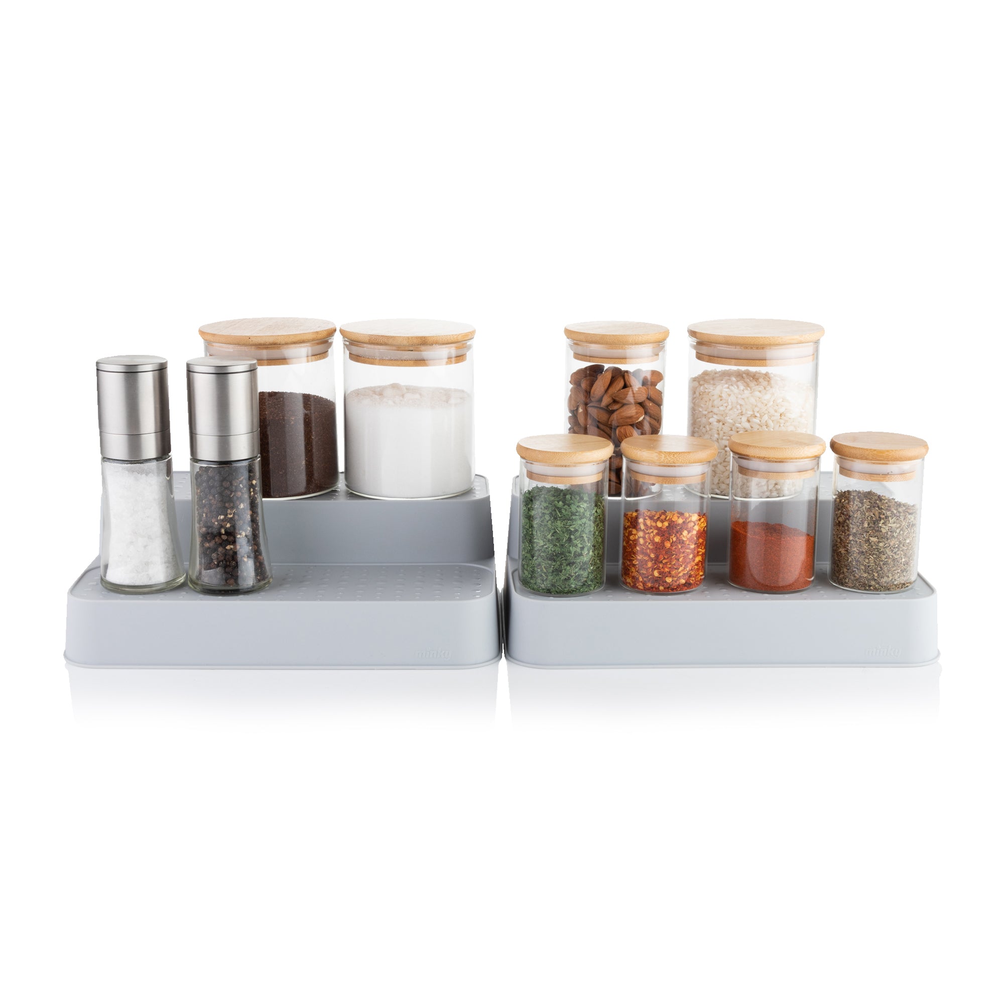 minky-2-tier-shelf-cupboard-organiser image 2