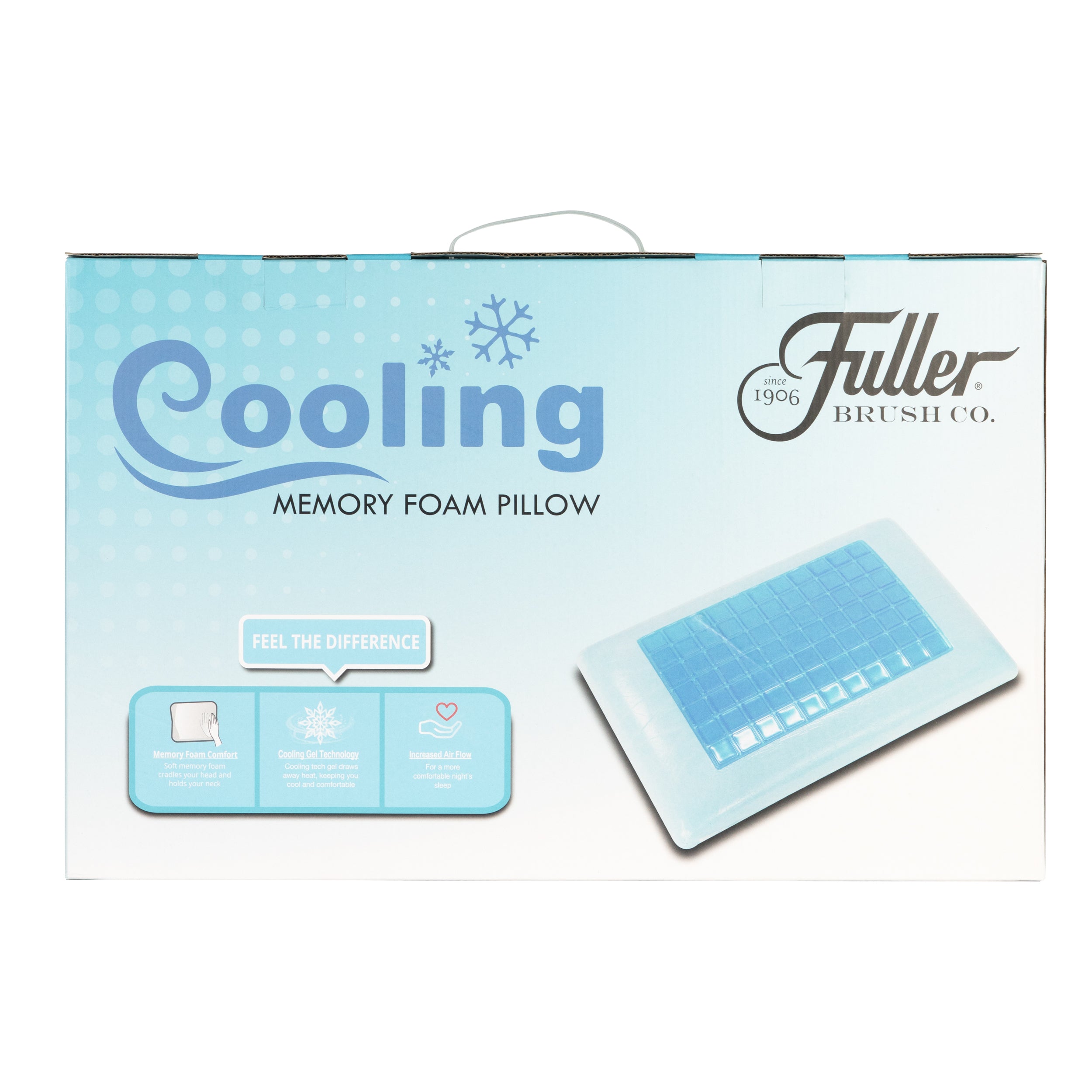 fuller-brush-2-in-1-reversible-cool-gel-memory-foam-pillow-temperature-regulatin image 3
