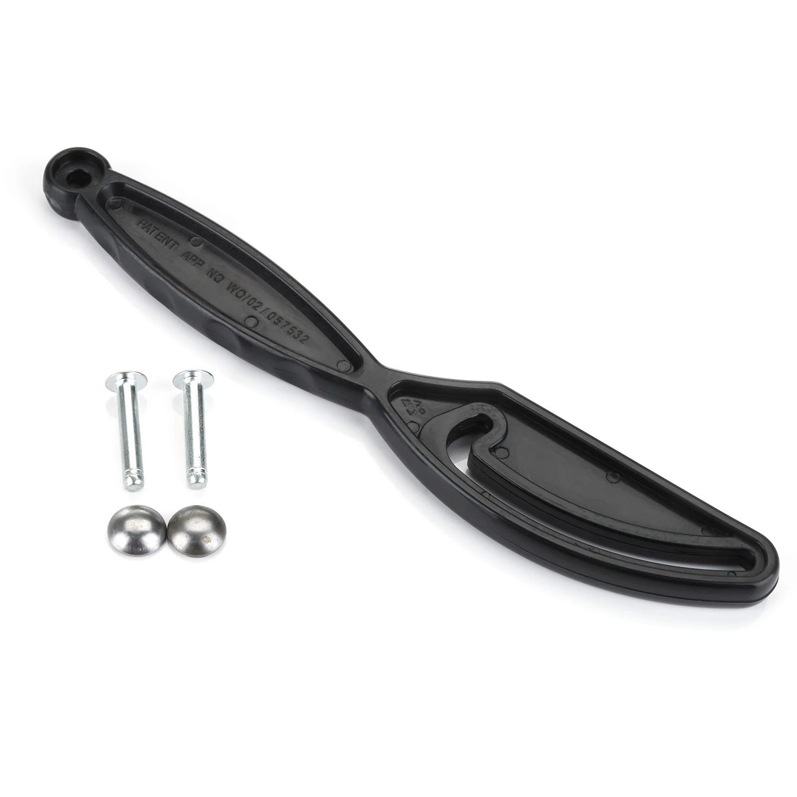 minky-black-2-3-tier-replacement-locking-handle-with-rivets-washers image 1