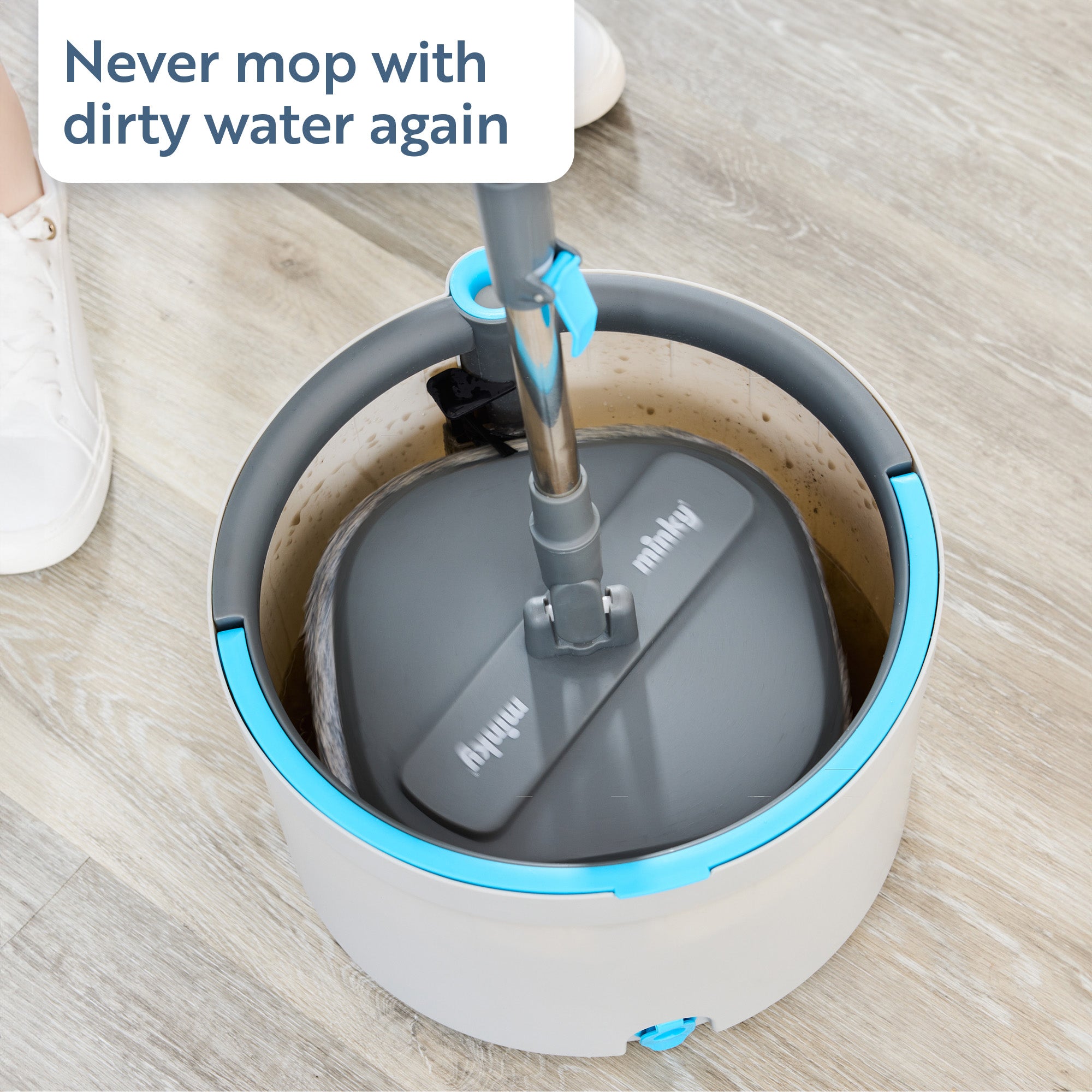 minky-opti-clean-spin-mop-with-dual-cavity-bucket-360-spin-rinse-wring-system image 4