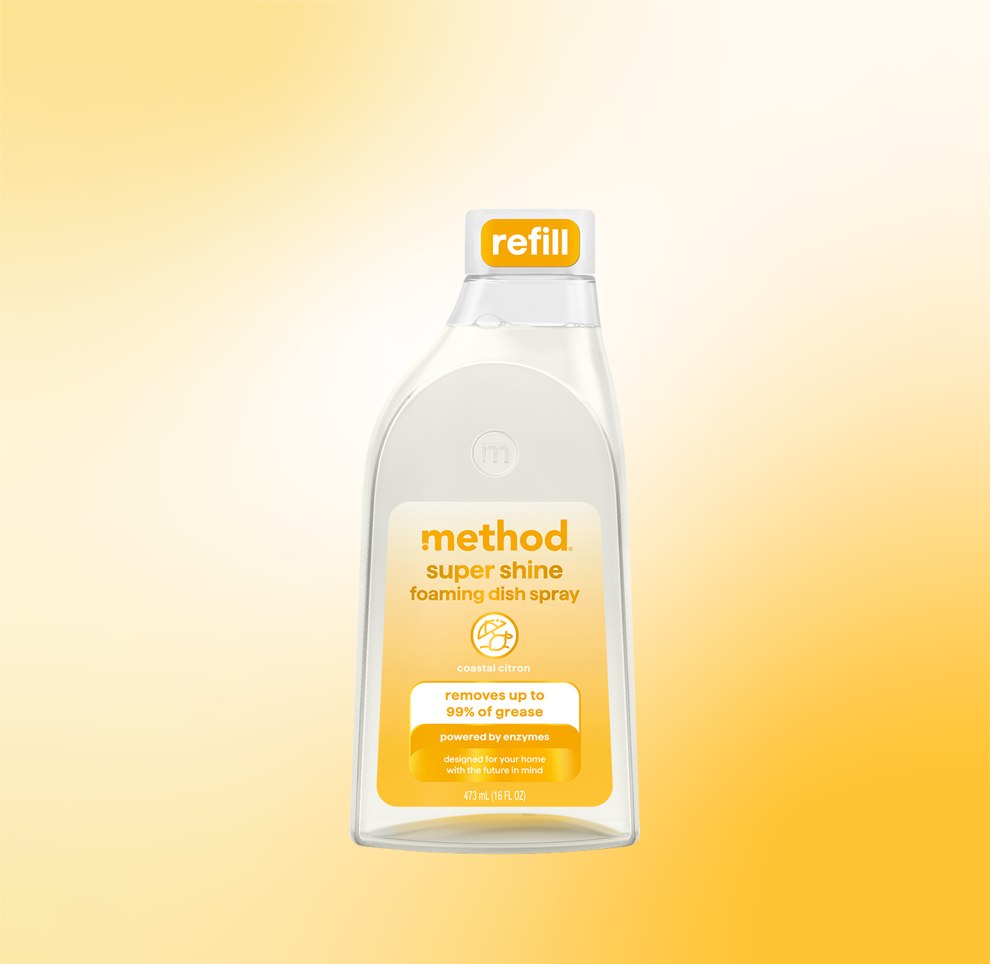 method-super-shine-foaming-dish-spray-refill-coastal-citron-16-fl-oz image 2