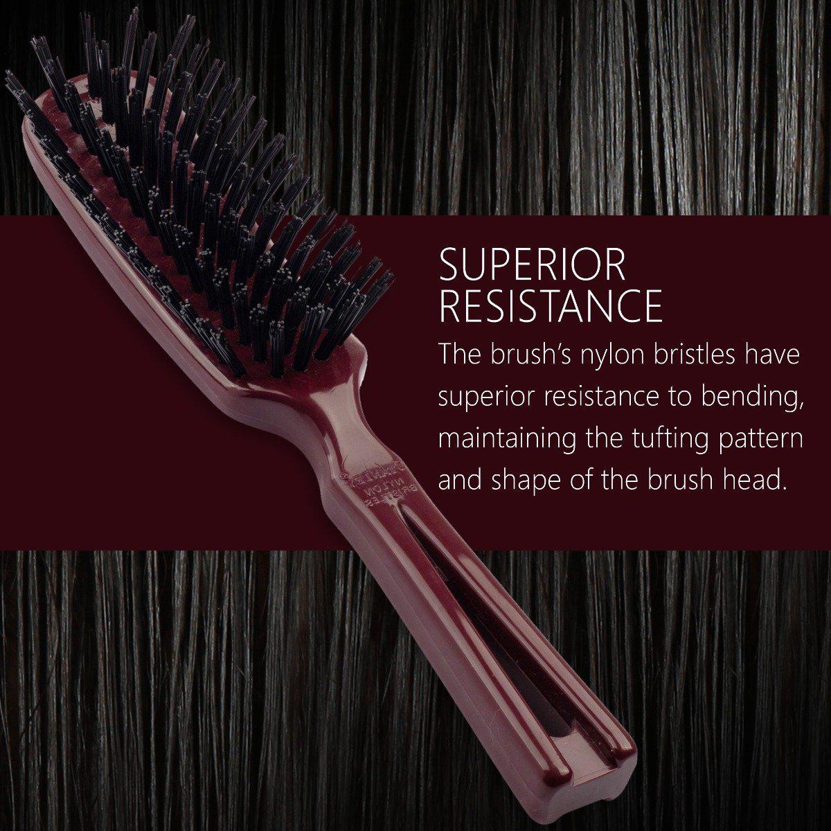 fuller-brush-commander-nylon-hairbrush-for-wet-or-dry-hair-mulberry-8-5-inch image 6