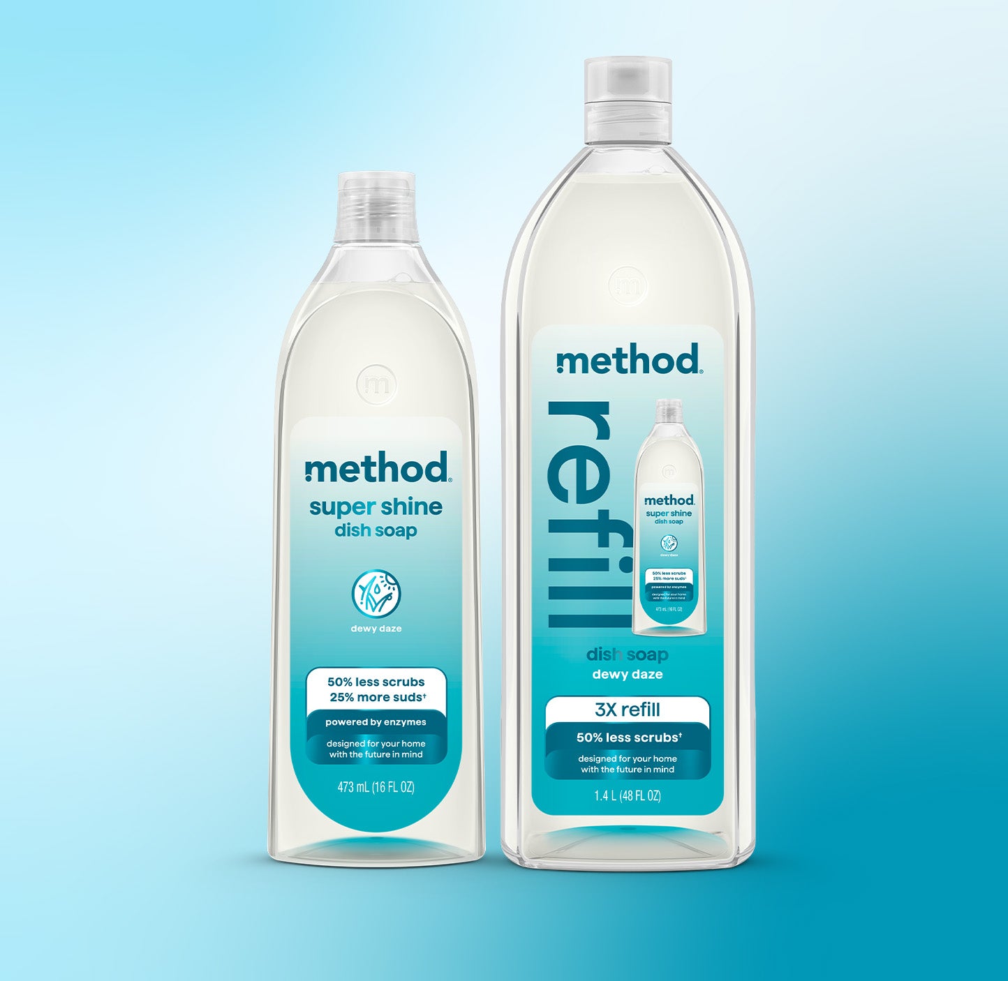 method-super-shine-liquid-dish-soap-starter-set-dewy-daze-64-fl-oz image 2