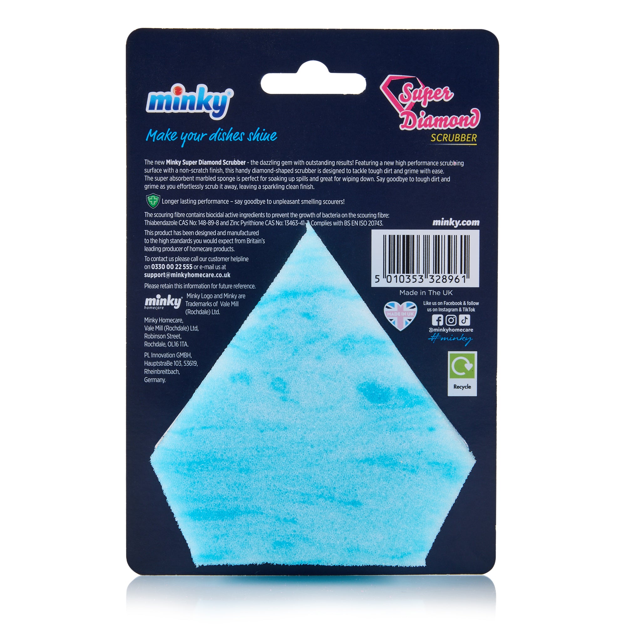 minky-super-diamond-scrubber-non-scratch-diamond-shaped-multi-purpose-scrubber image 6
