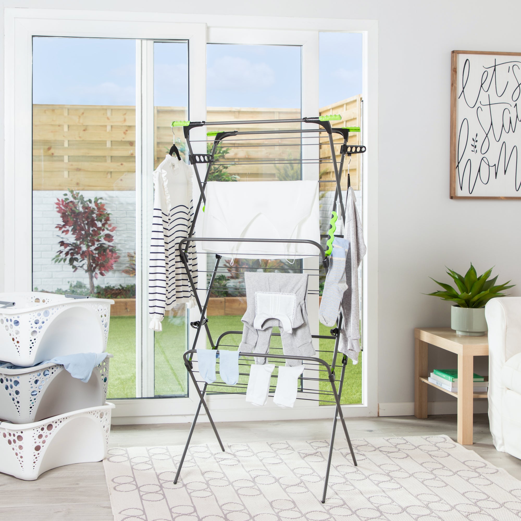 minky-ergo-supreme-3-tier-airer-27m-drying-space-with-suregrip-non-slip-rungs image 2