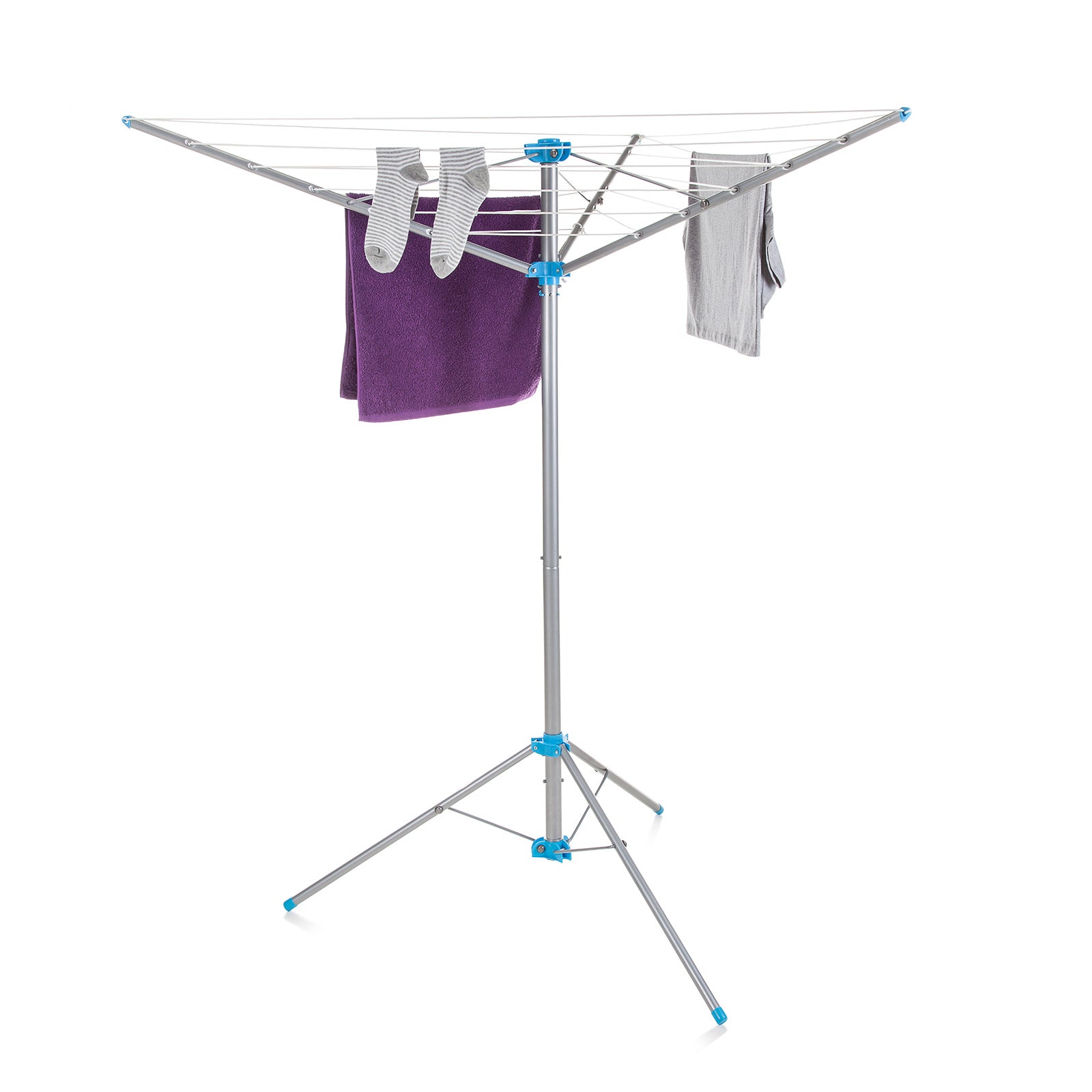 minky-portable-rotary-washing-line-15m-drying-space-free-standing-tripod-design image 2