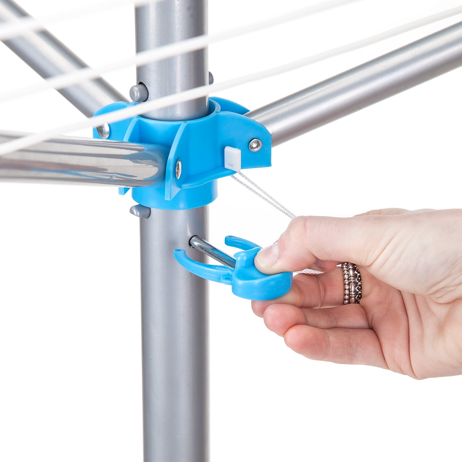 minky-portable-rotary-washing-line-15m-drying-space-free-standing-tripod-design image 3