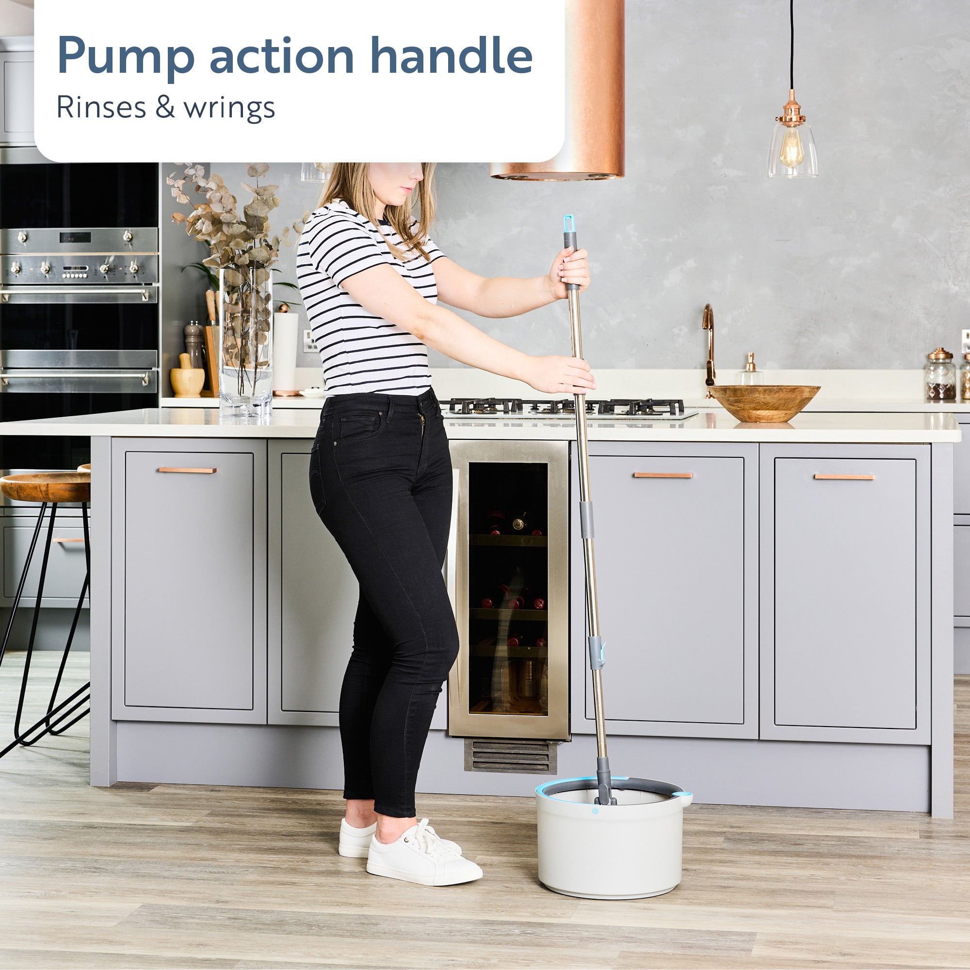 minky-opti-clean-spin-mop-with-dual-cavity-bucket-360-spin-rinse-wring-system image 8